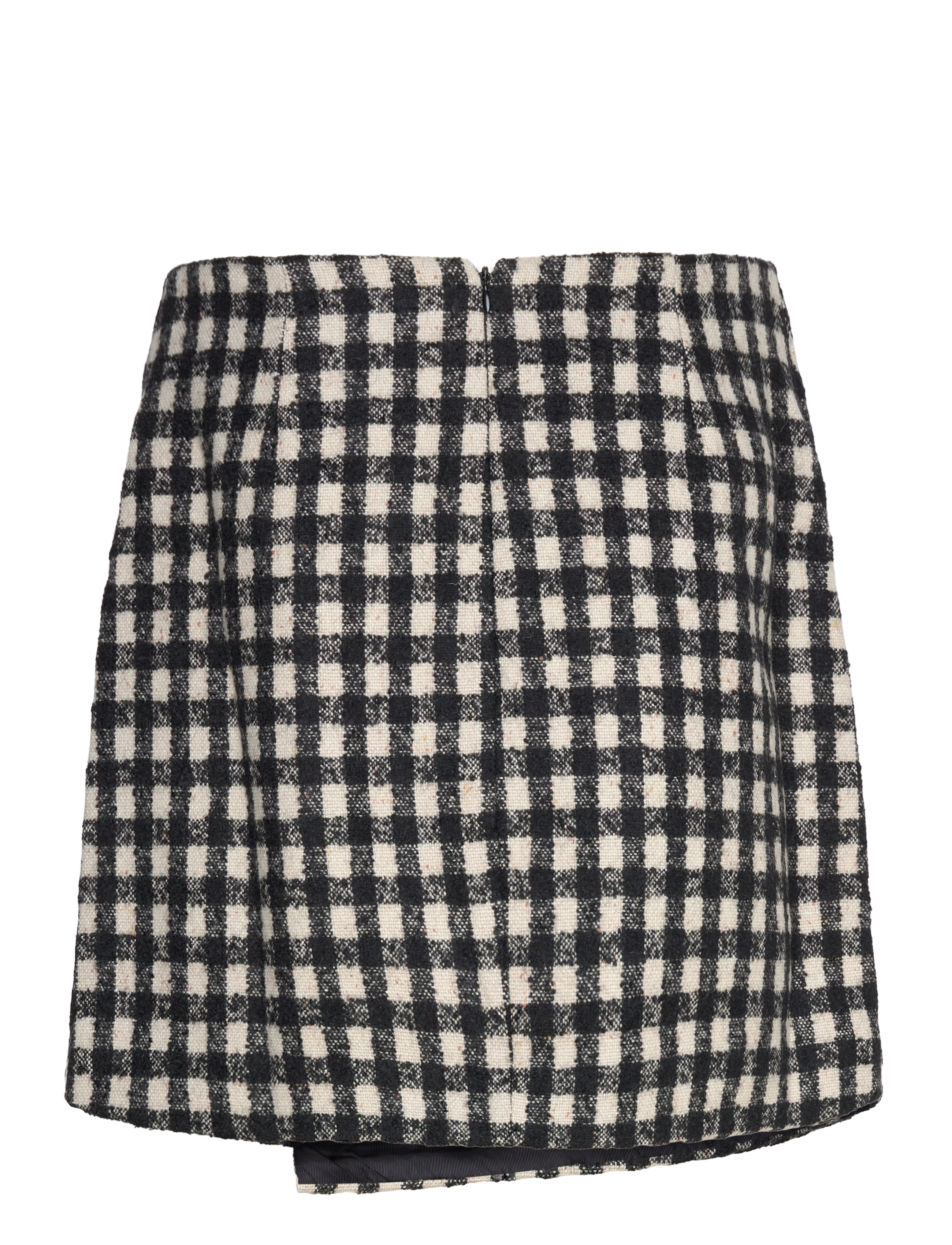 Malina - Farrah boucle mini skirt - slå-om-nederdele - black checks - 2