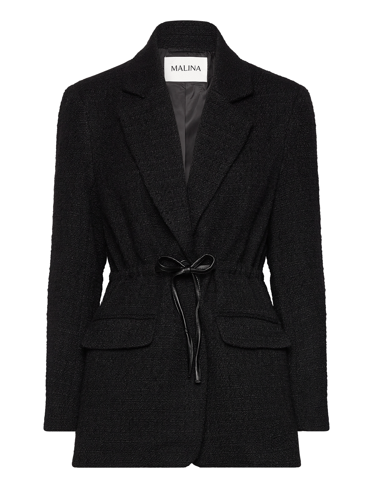 Malina - Elodie Drawstring Boucle Blazer
