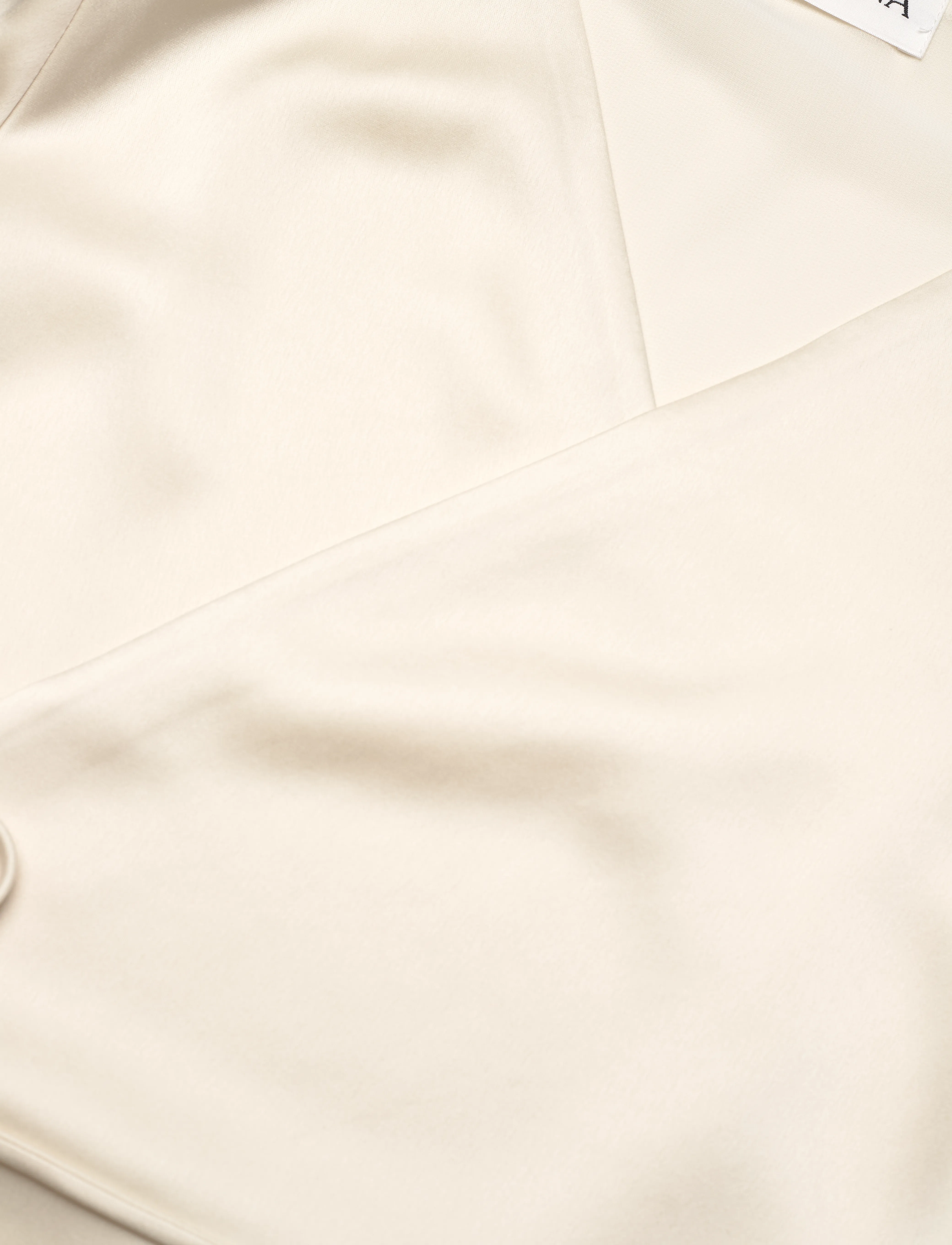 Malina - Adina satin wrap blouse - langærmede bluser - white - 3