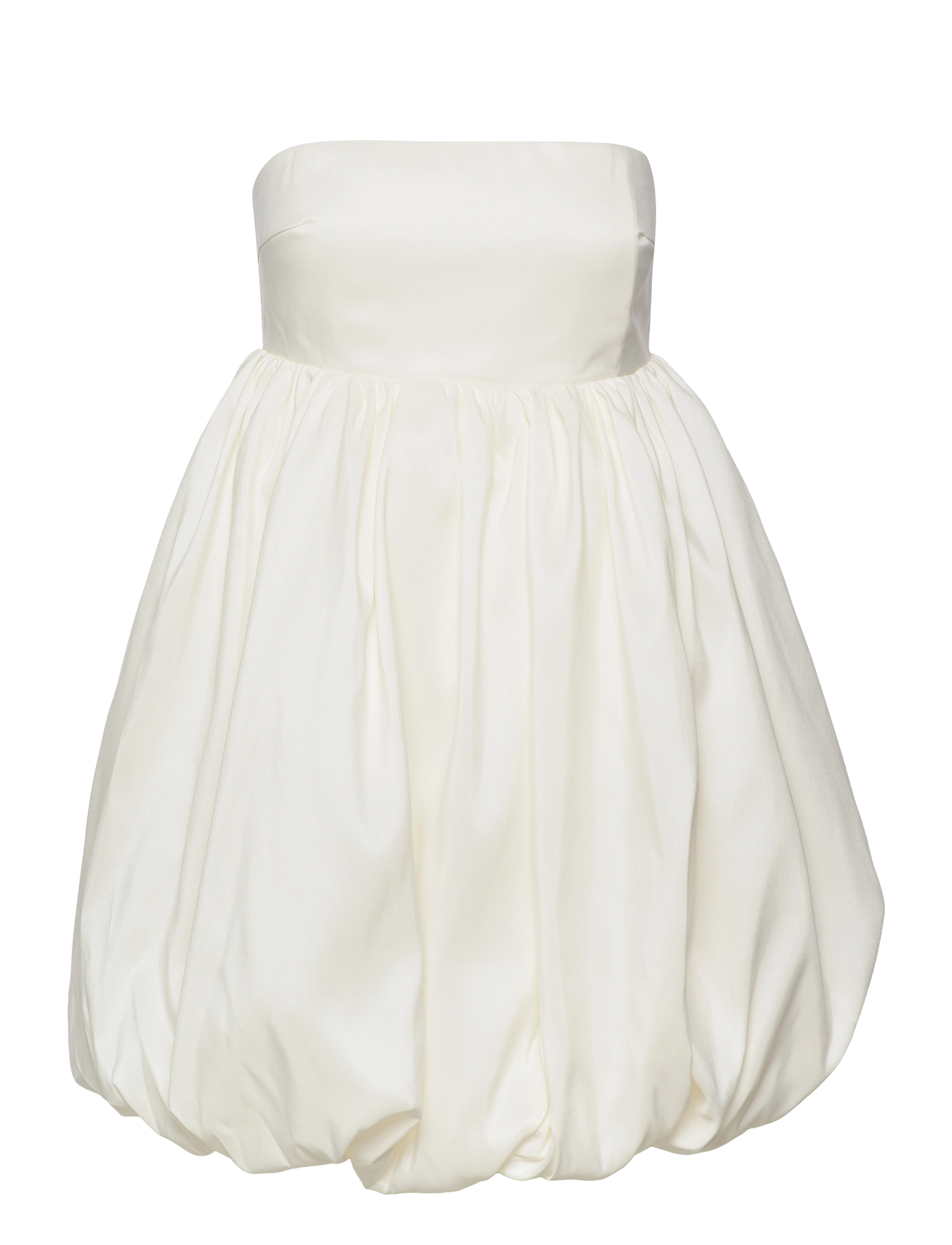 MALINA Isolde Strapless Bubble Mini Kleid Weiß - XL - Damen