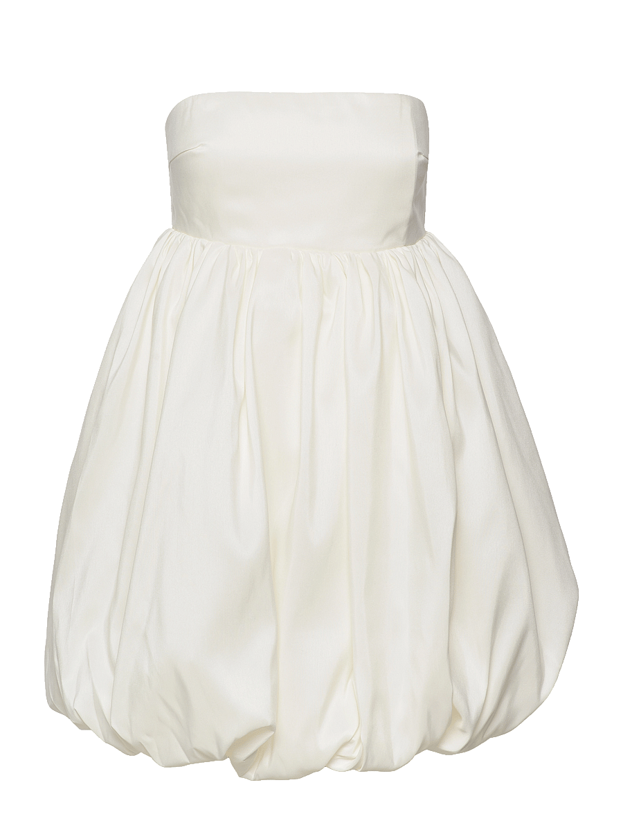Malina - Isolde strapless bubble mini dress - konfirmation - white - 1
