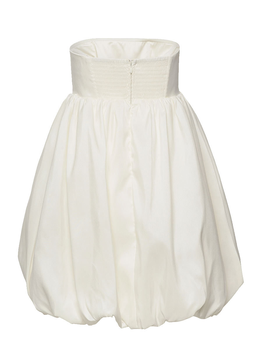 Malina - Isolde strapless bubble mini dress - konfirmation - white - 2