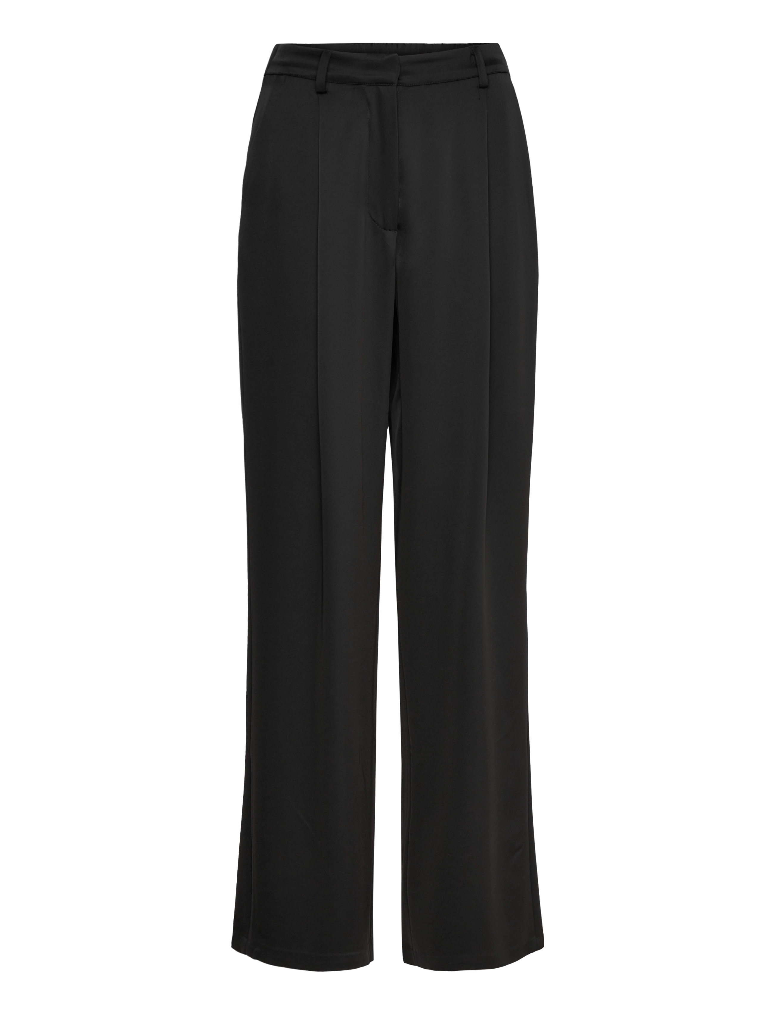 MALINA Sarah Elastic Waist Satin Hosen Schwarz - M - Damen