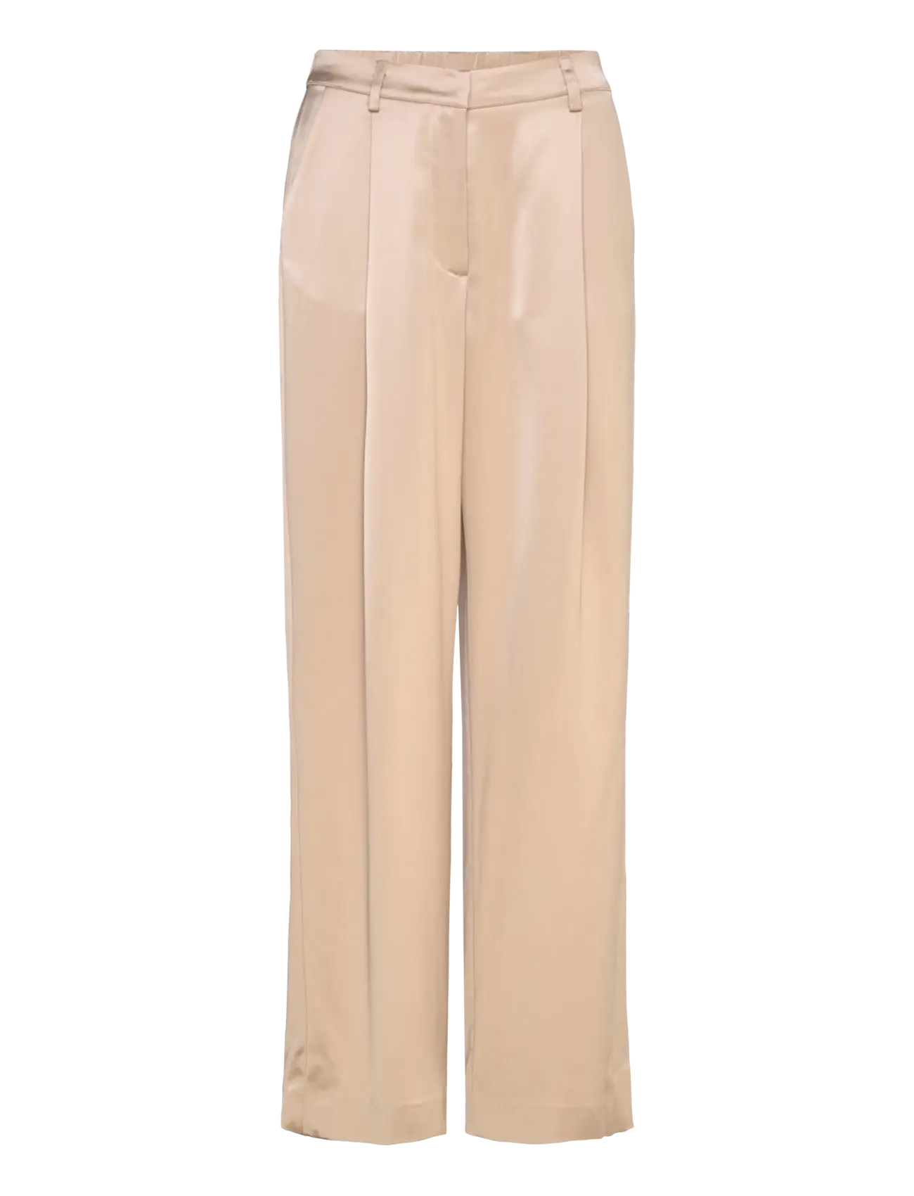 MALINA Sarah Elastic Waist Satin Hosen Gold - XS - Damen