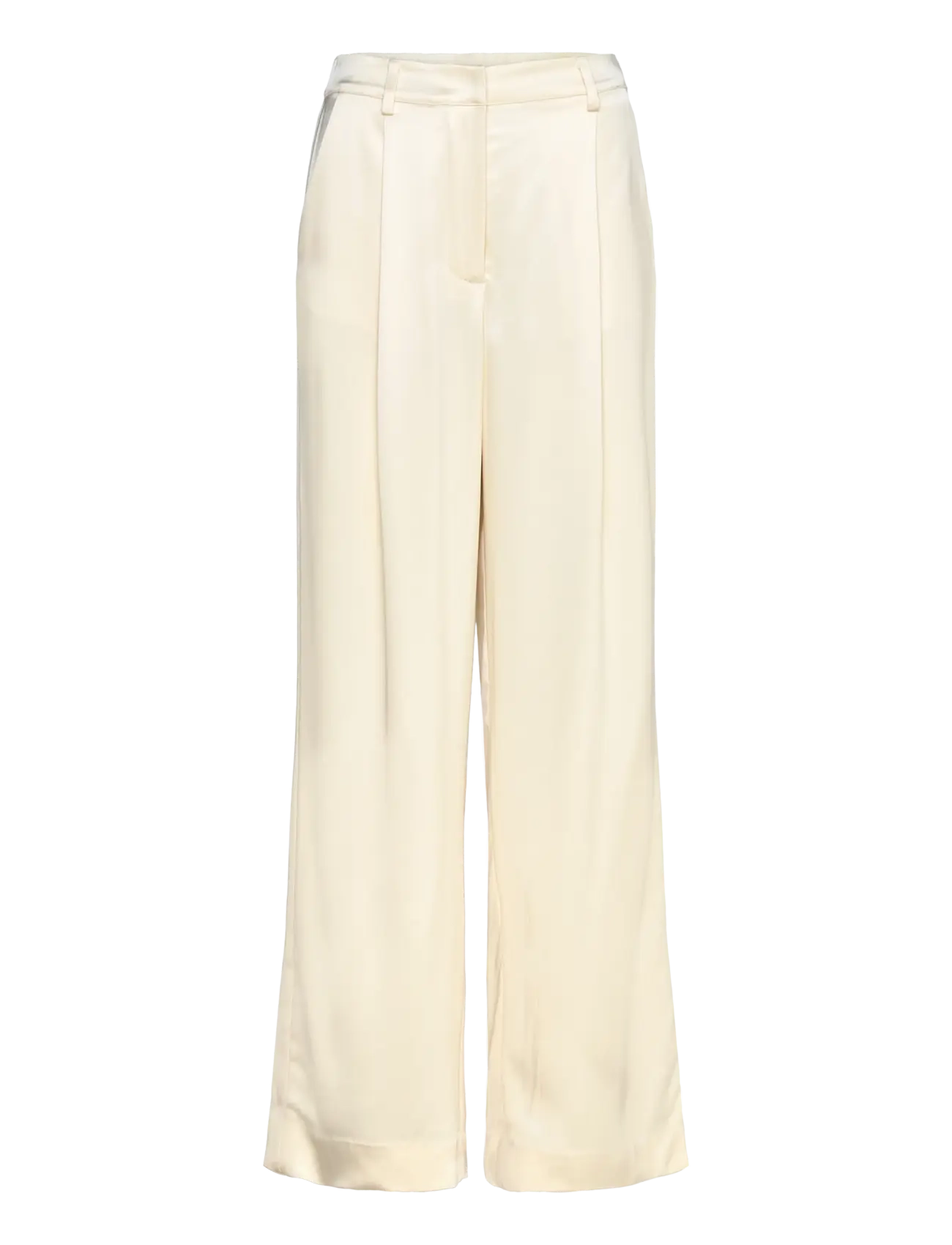 MALINA Sarah Elastic Waist Satin Hosen Gelb - L - Damen