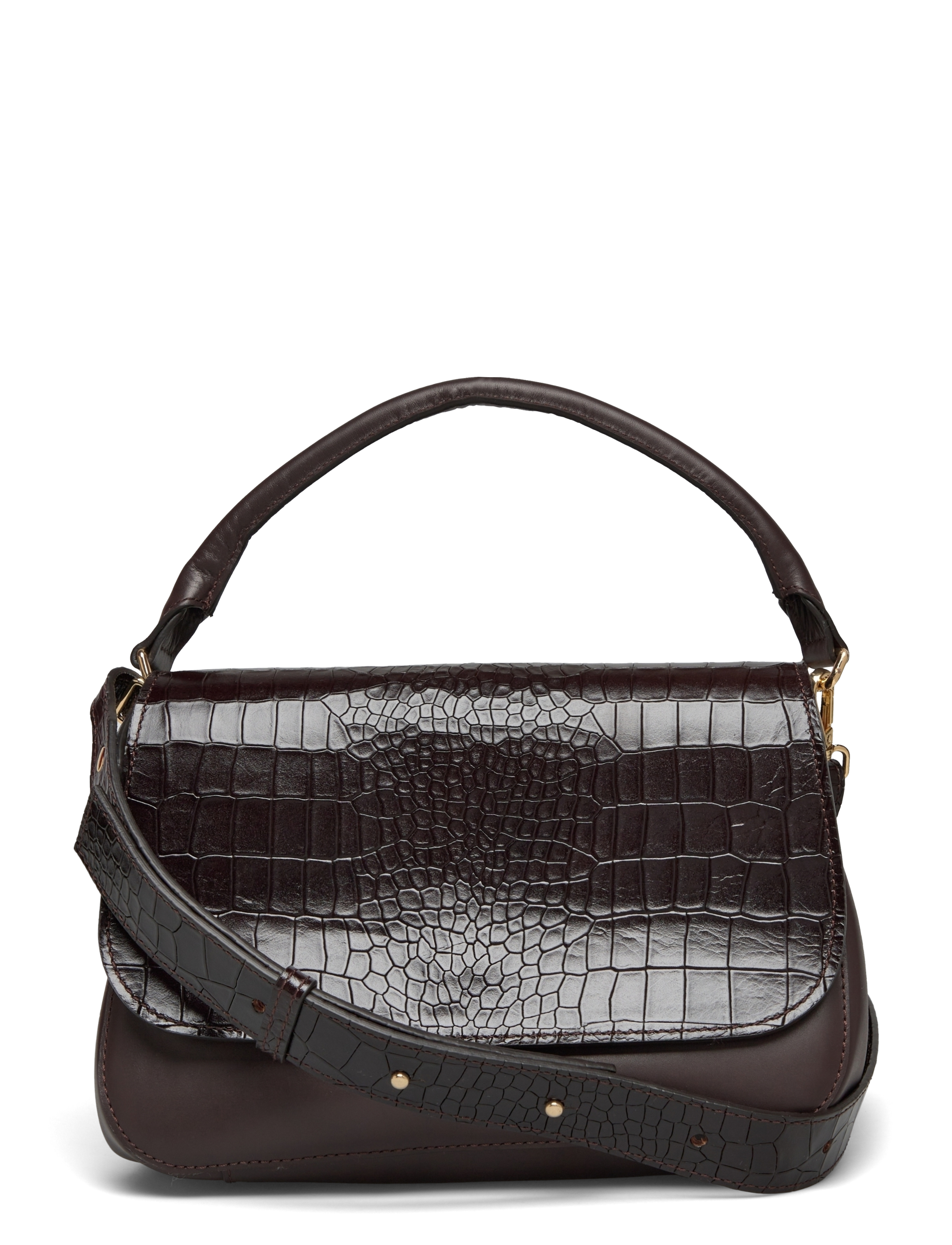Malina - Darla small leather flap bag - brown - 1