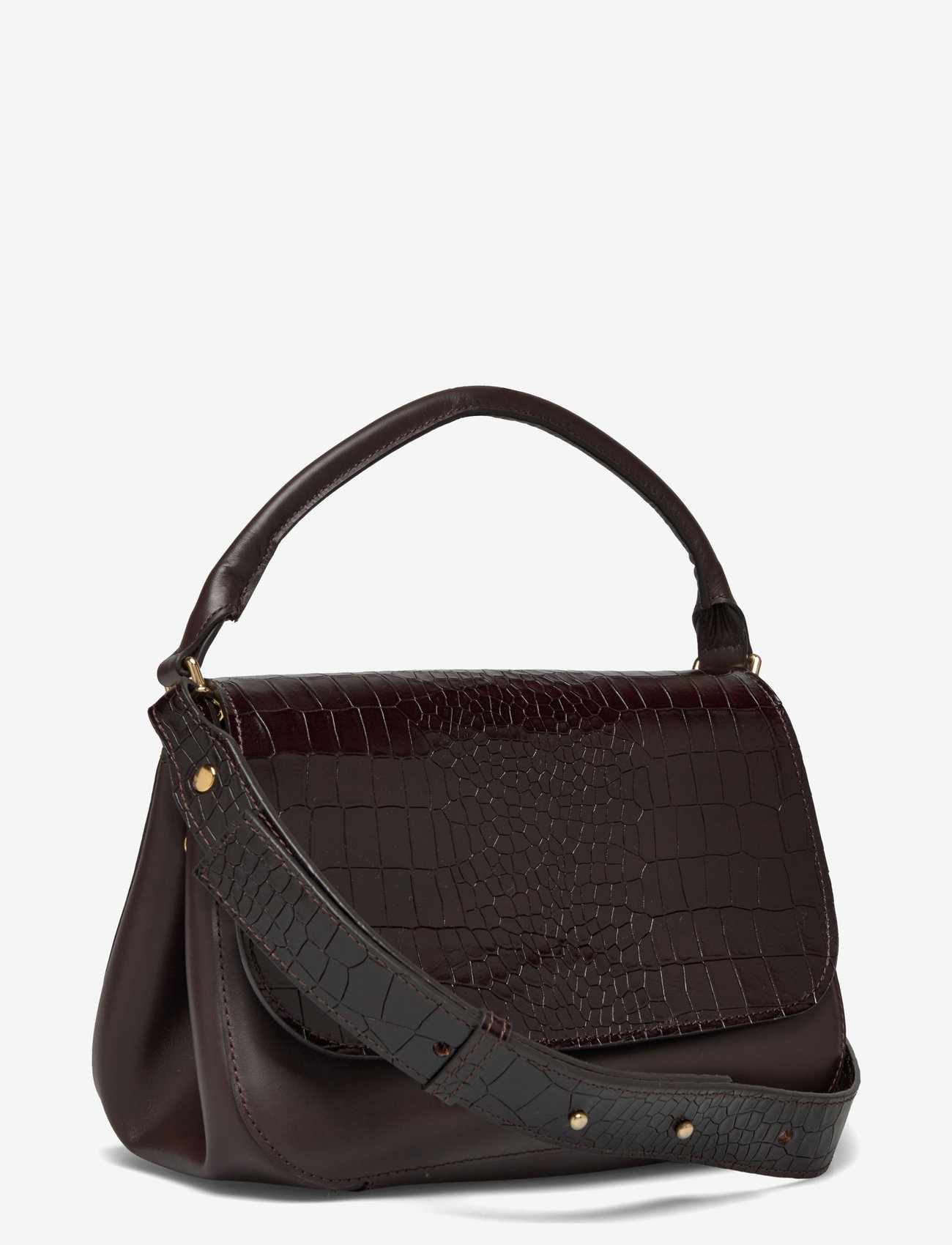 Malina - Darla small leather flap bag - brown - 3