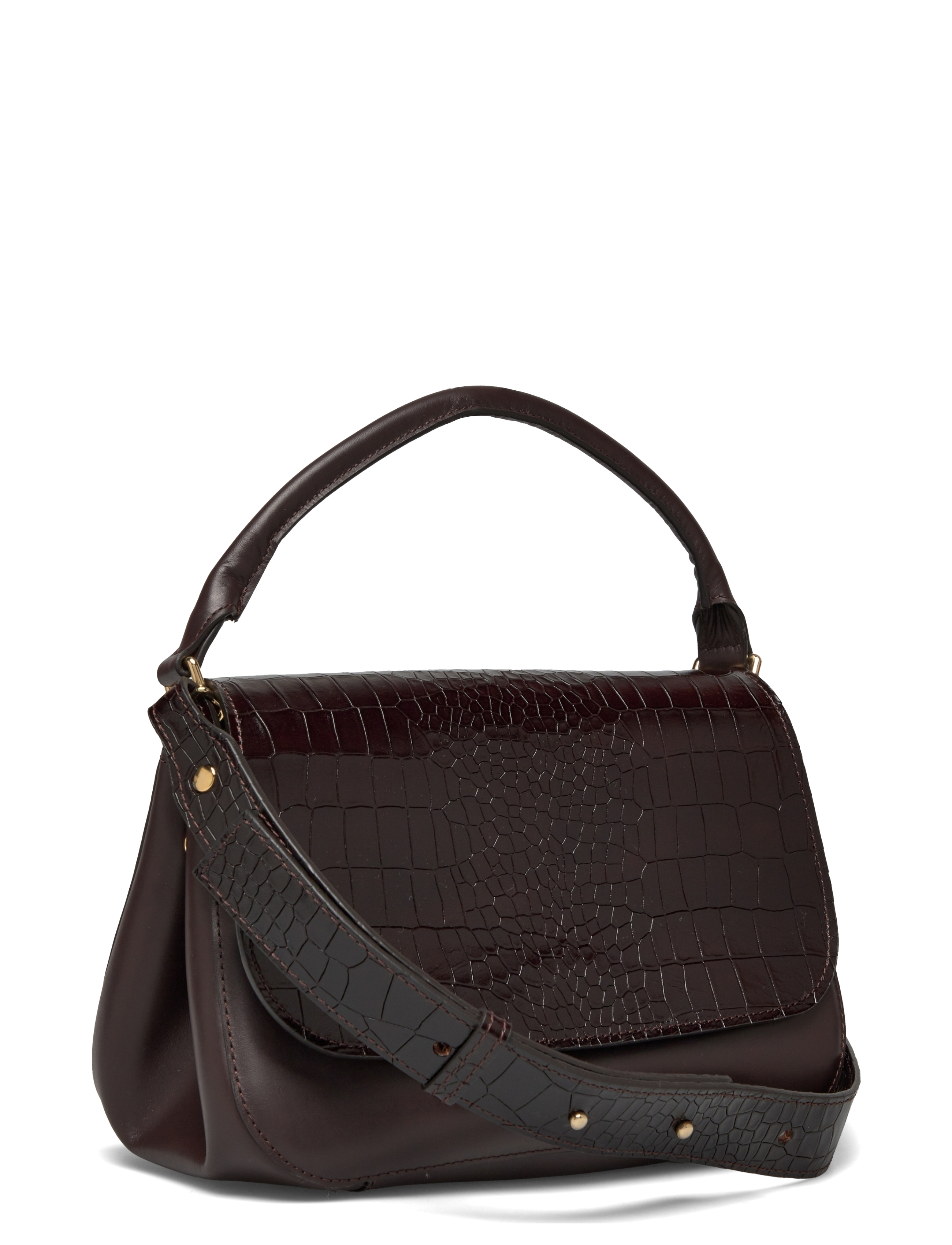 Malina - Darla small leather flap bag - brown - 3