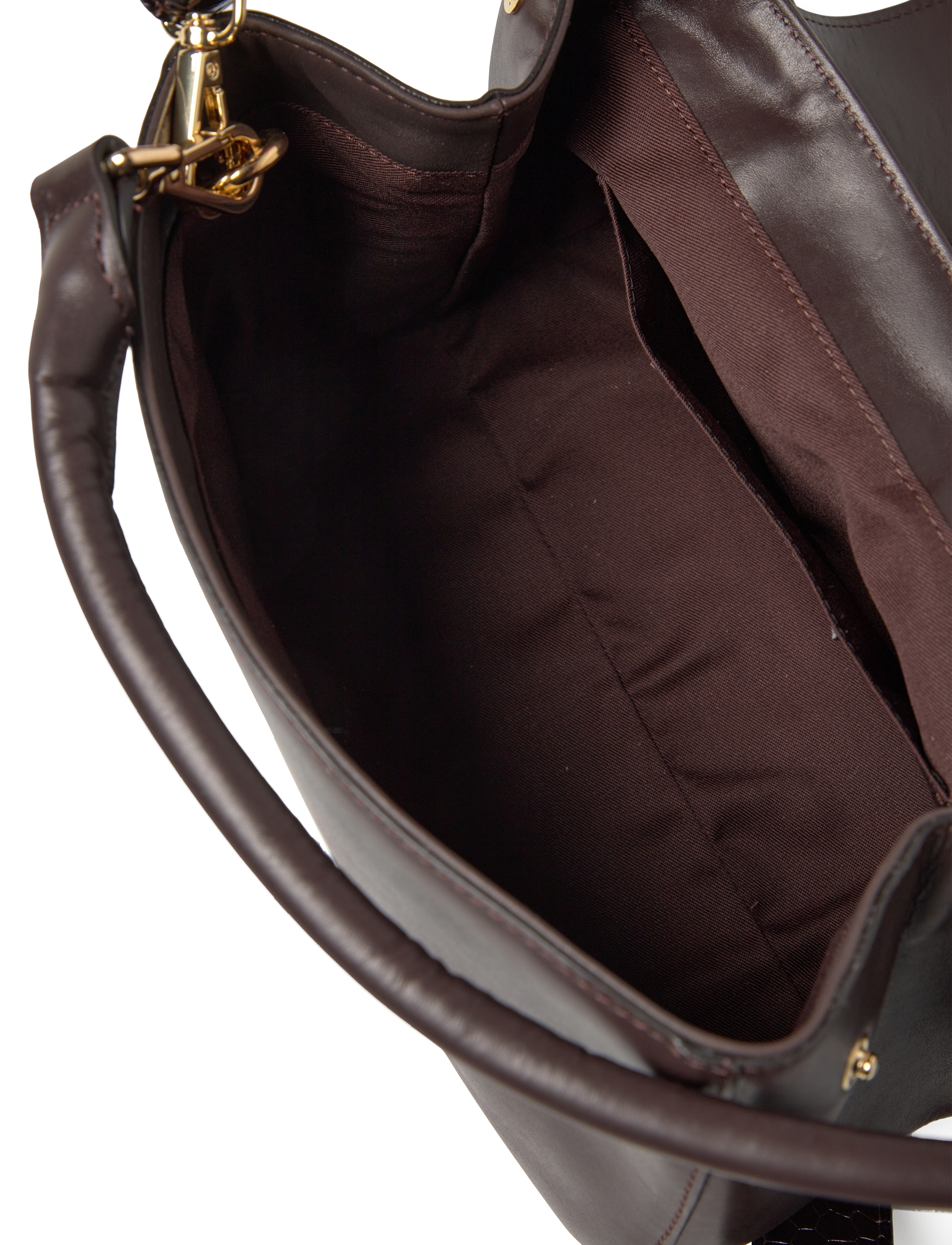 Malina - Darla small leather flap bag - brown - 4