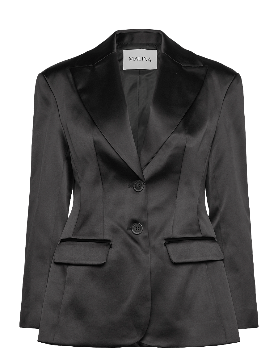Malina - Ella Tailored Peplum blazer - einreihige blazer - black - 1