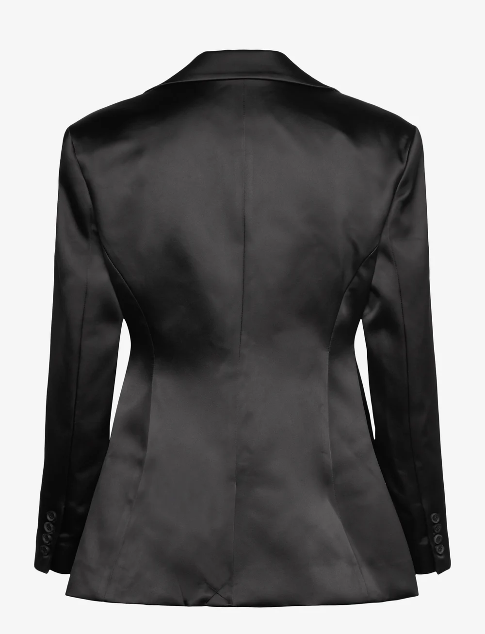 Malina - Ella tailored peplum blazer - enkelknäppta kavajer - black - 2