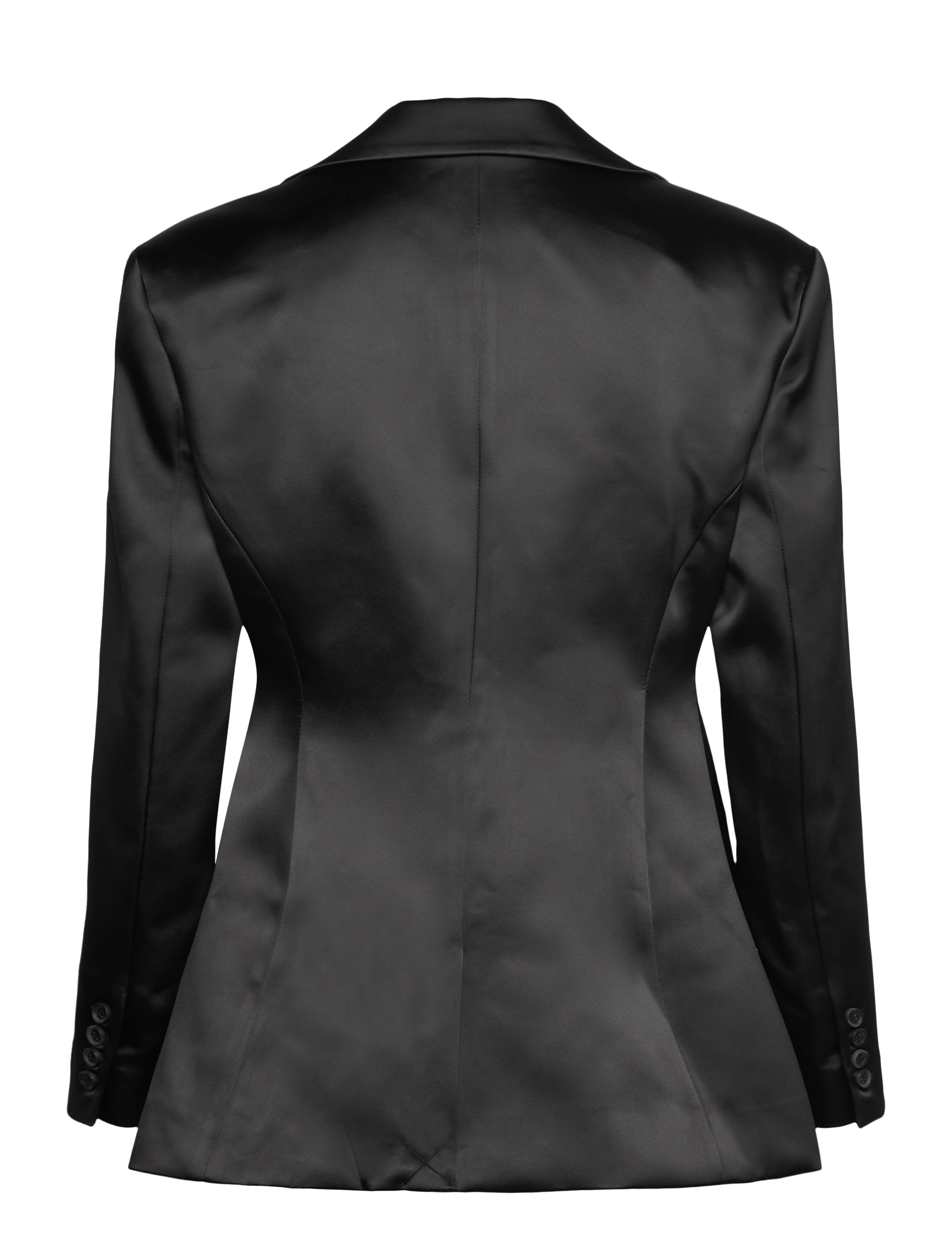Malina - Ella Tailored Peplum blazer - enkelknäppta kavajer - black - 2