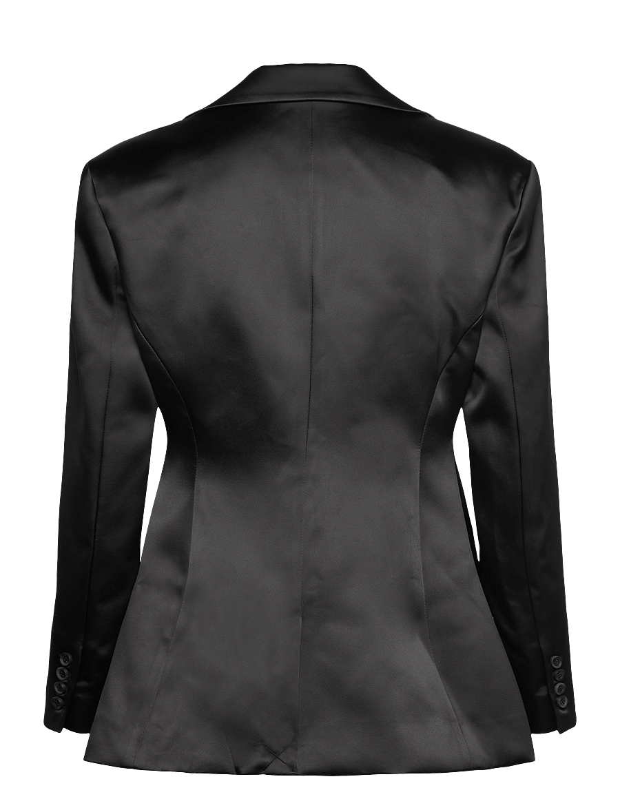 Malina - Ella Tailored Peplum blazer - einreihige blazer - black - 2