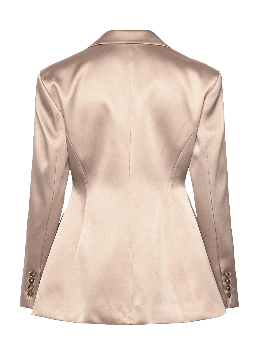 Malina - Ella Tailored Peplum blazer - einreihige blazer - champagne - 2