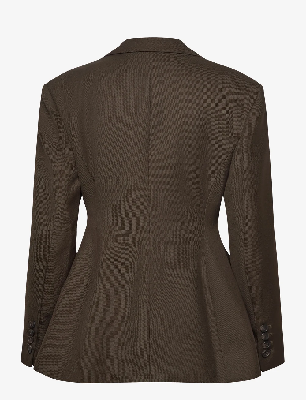 Malina - Ella tailored peplum blazer - enkelknäppta kavajer - olive - 2
