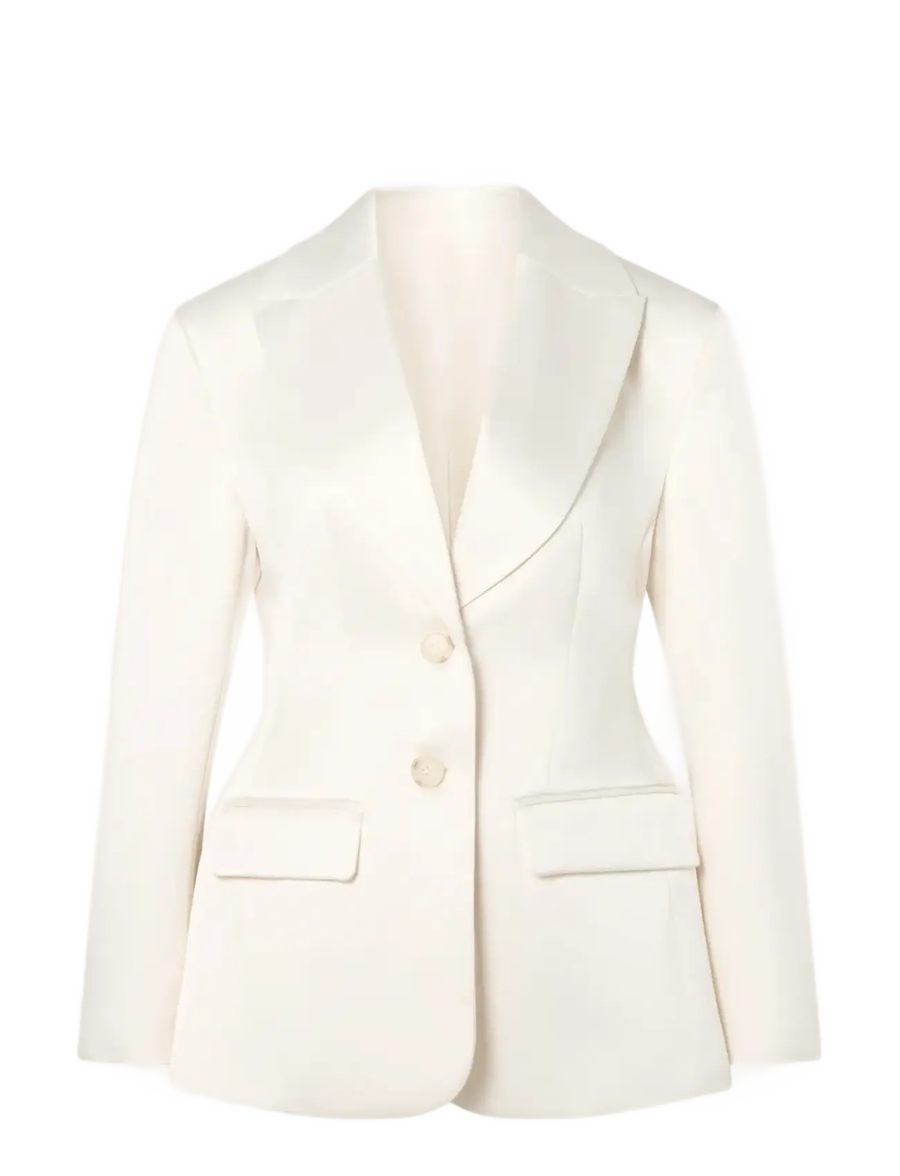 Malina Ella Tailored Peplum blazer - Blazere - VANILLA / cream