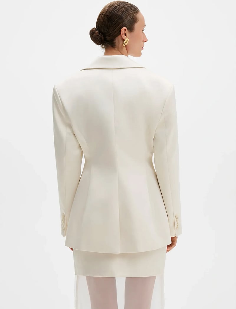 Malina - Ella tailored peplum blazer - einreihige blazer - vanilla - 2