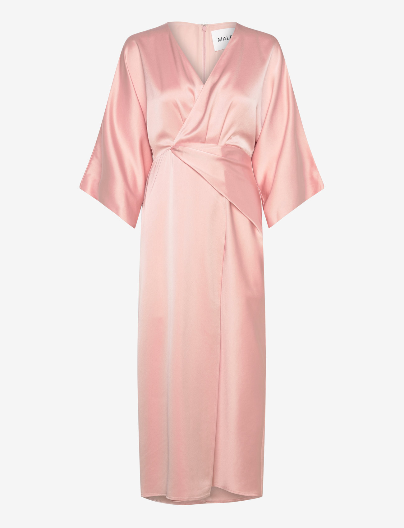Malina Erica wrap detailed midi dress - Kleider - PINK / pink/rose