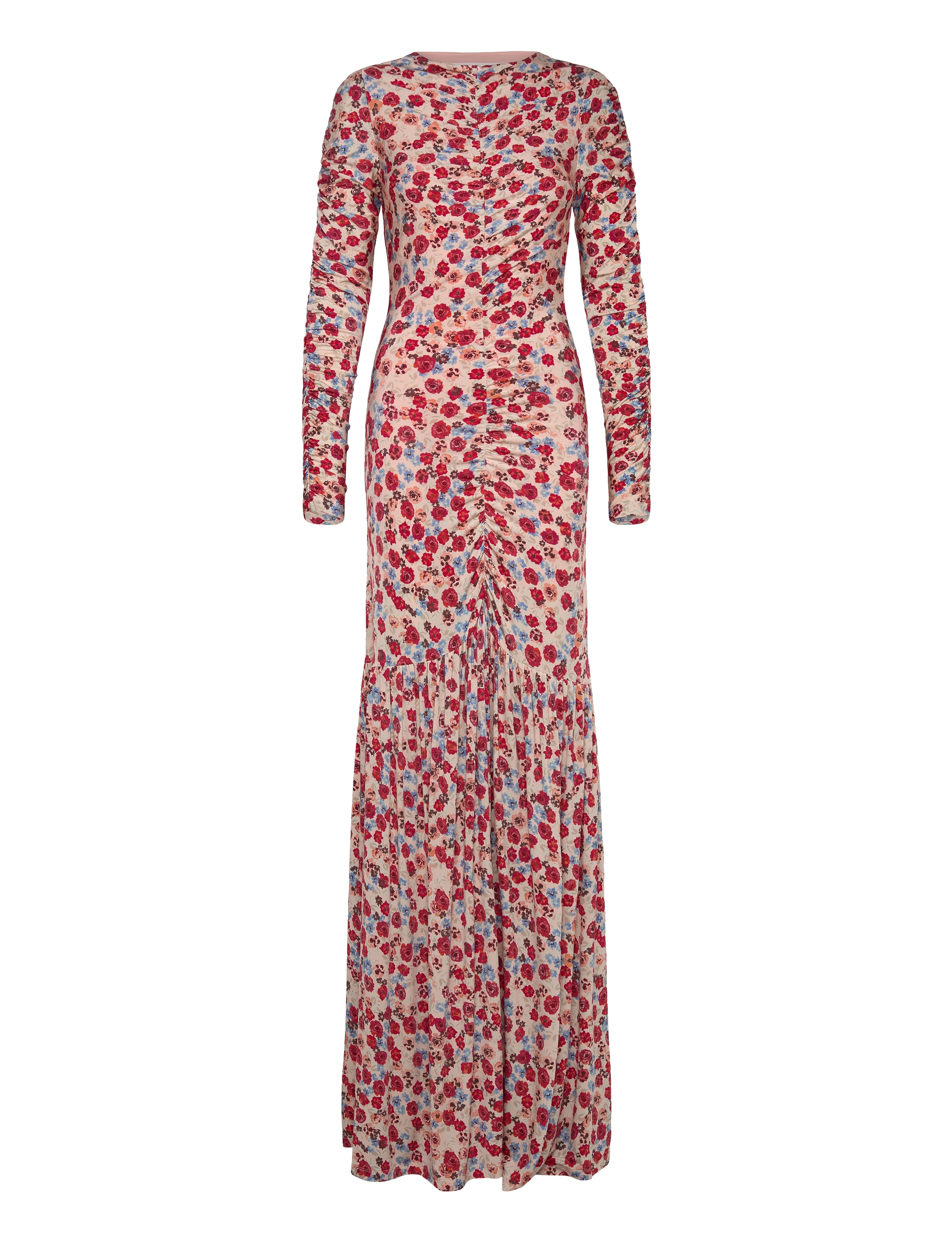 Malina - Danielle draped jersey maxi dress - multi coloured - 1