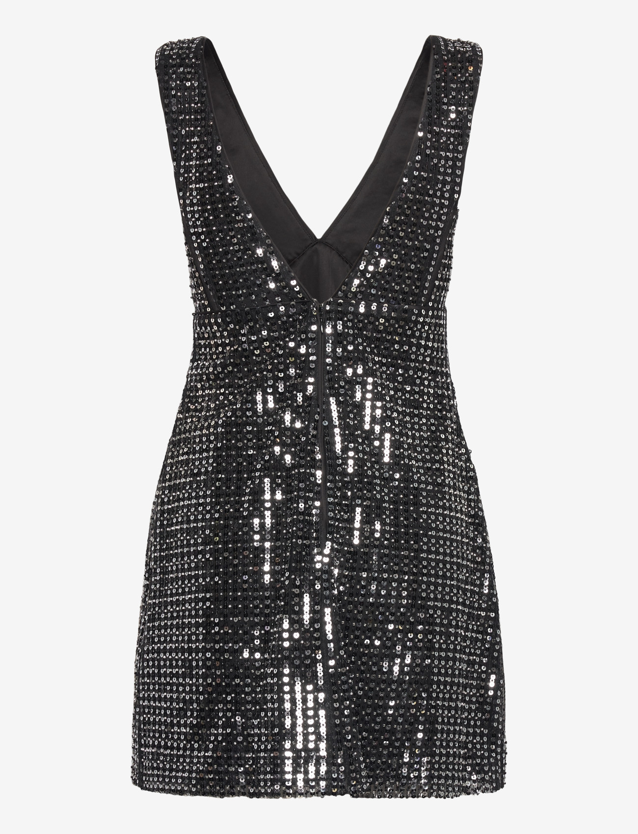 Malina - Ellen Sequin Deep V mini dress - pailletkjoler - midnight sequin - 2