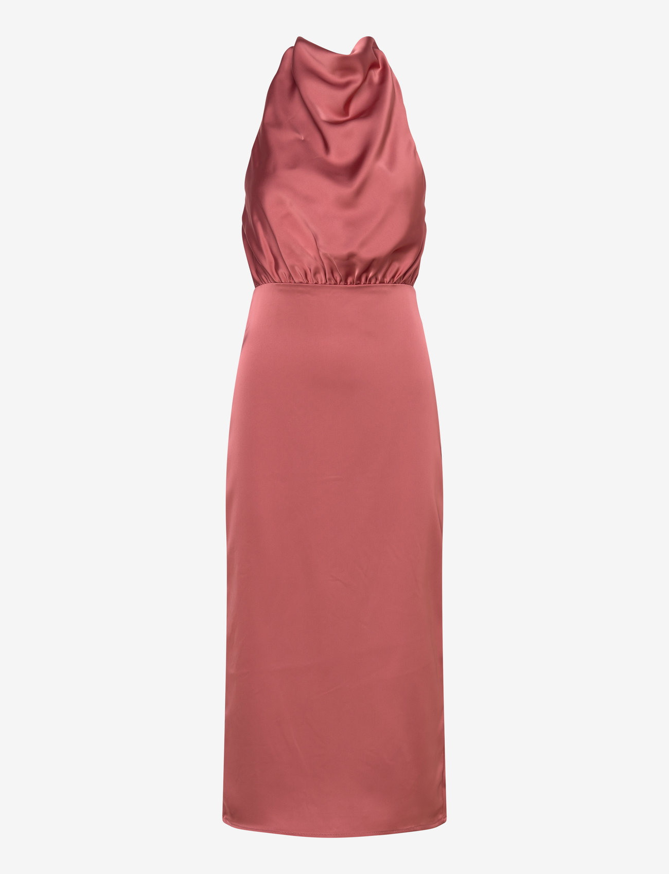 Malina - Solange open back halterneck midi dress - cocktailkleider - terracotta - 1