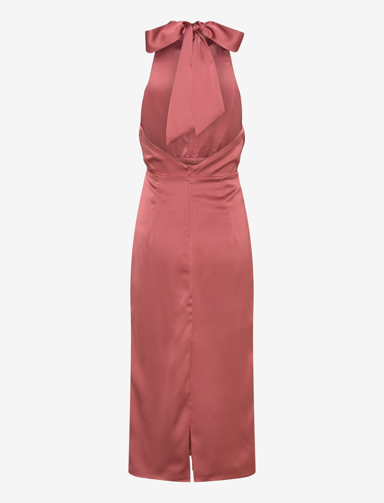 Malina - Solange open back halterneck midi dress - cocktailkleider - terracotta - 2