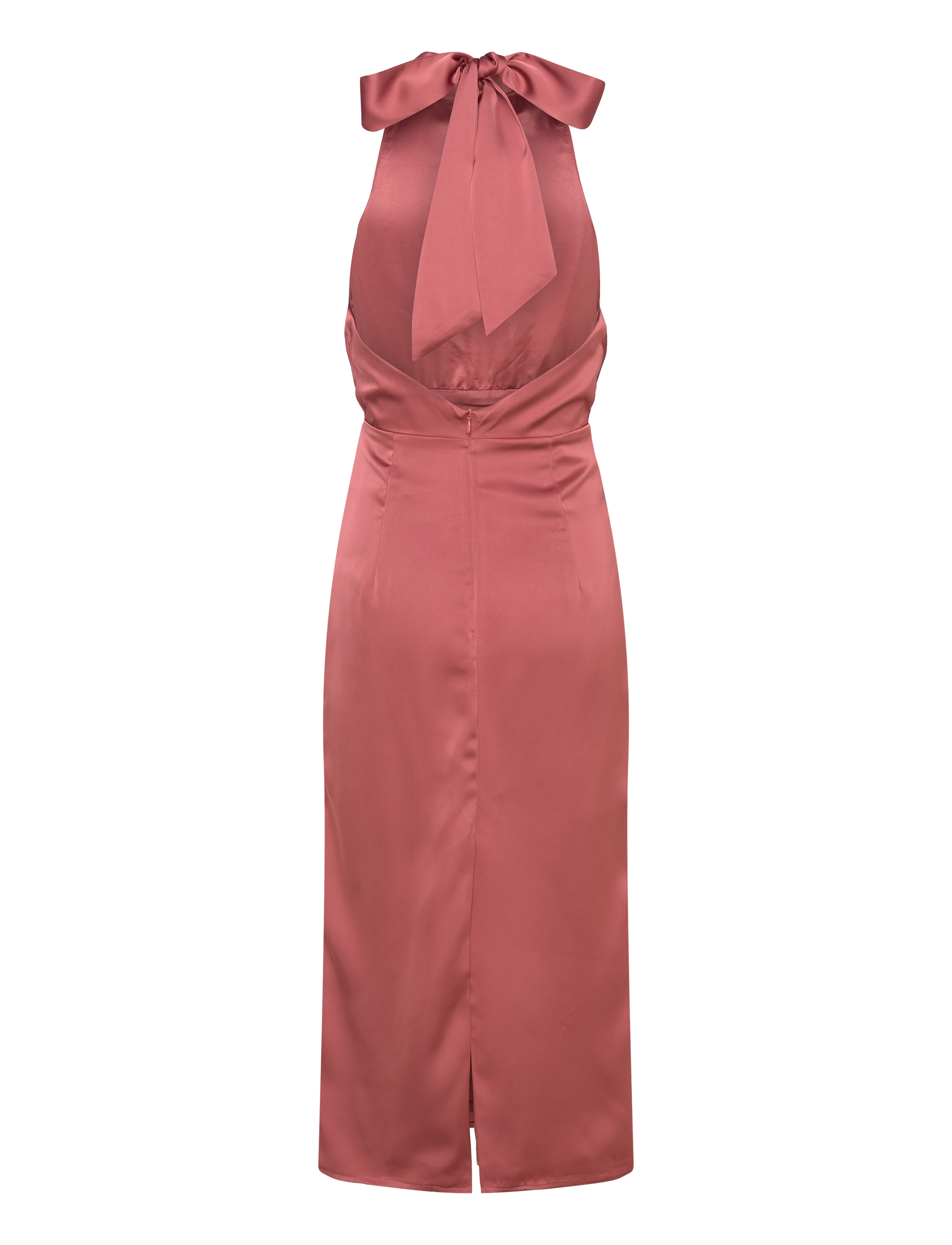 Malina - Solange open back halterneck midi dress - cocktailkleider - terracotta - 2