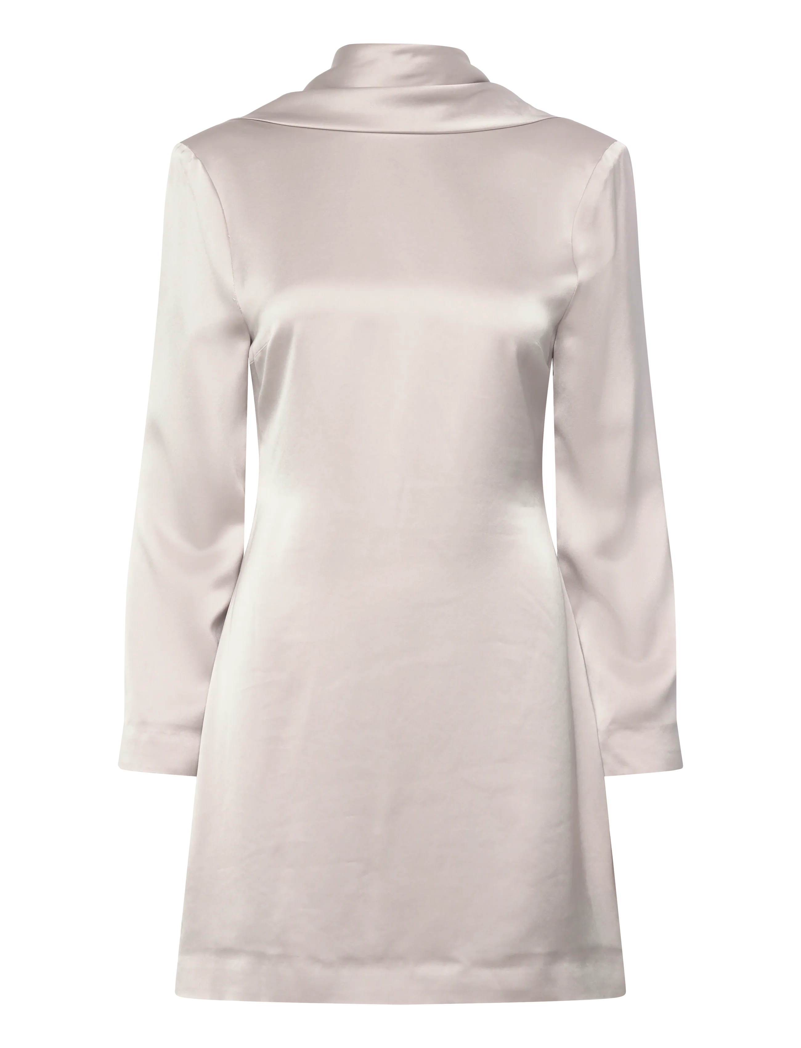 MALINA Joline Draped Back Mini Kleid Grau - S - Damen