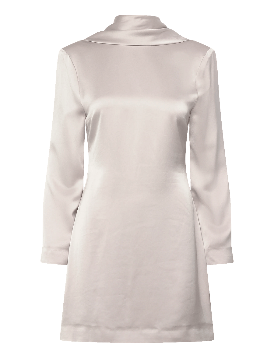 Malina - Joline draped back mini dress - robes de fête - steel grey - 1