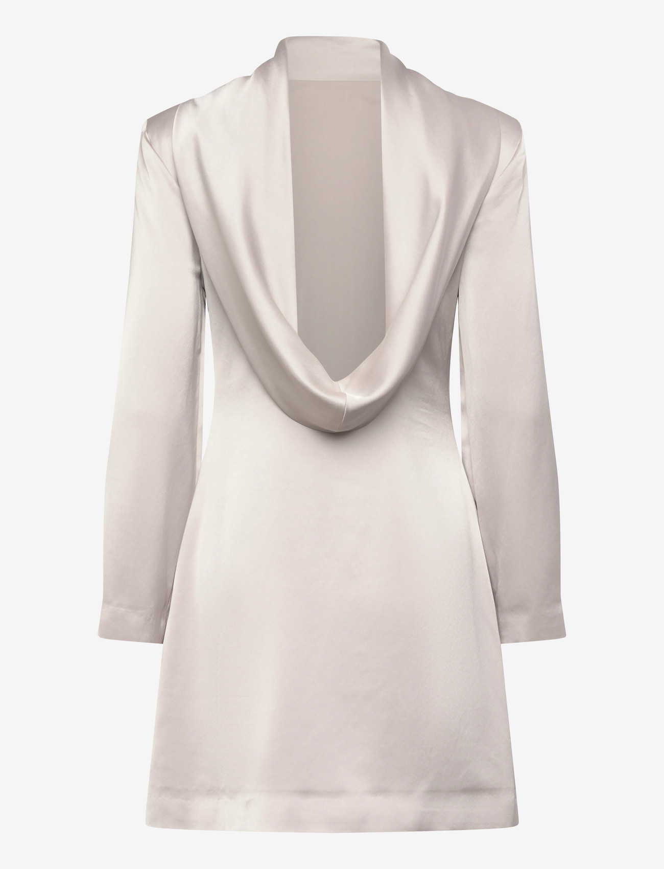 Malina - Joline draped back mini dress - festklänningar - steel grey - 2