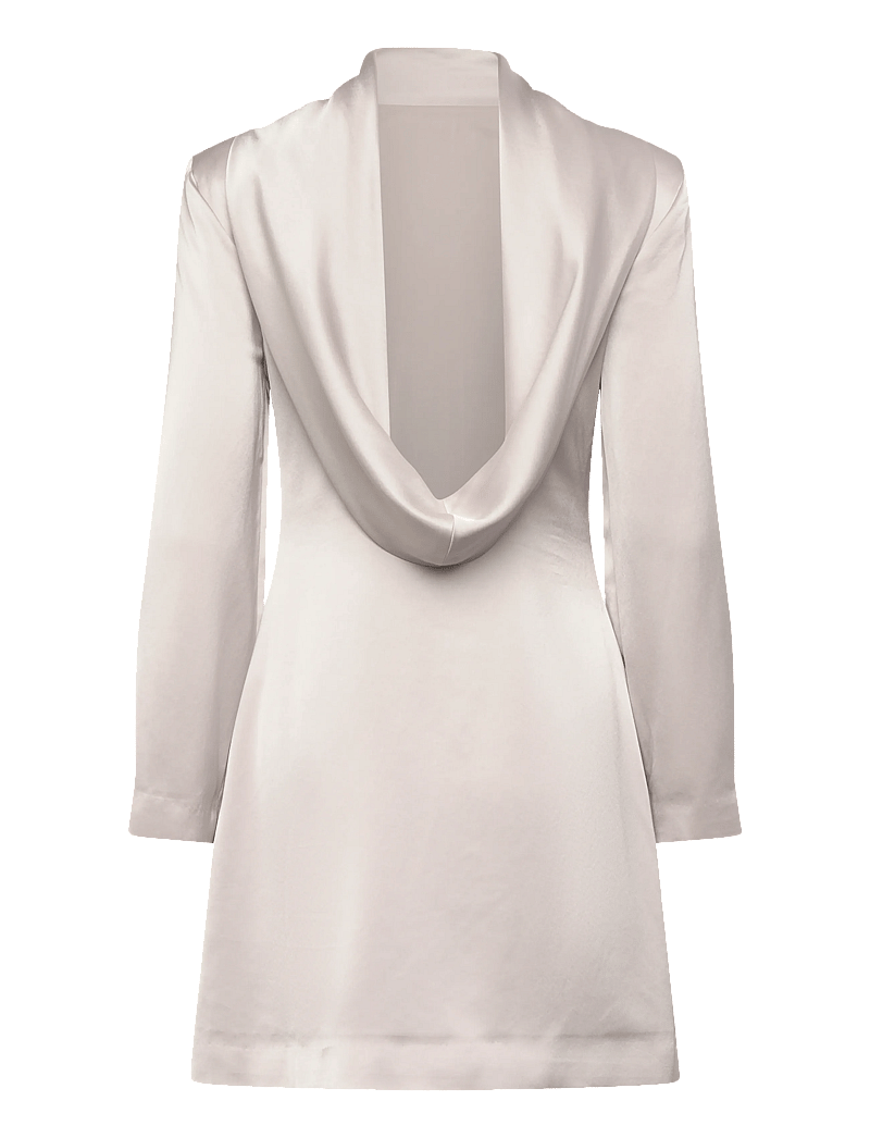 Malina - Joline draped back mini dress - festklänningar - steel grey - 2