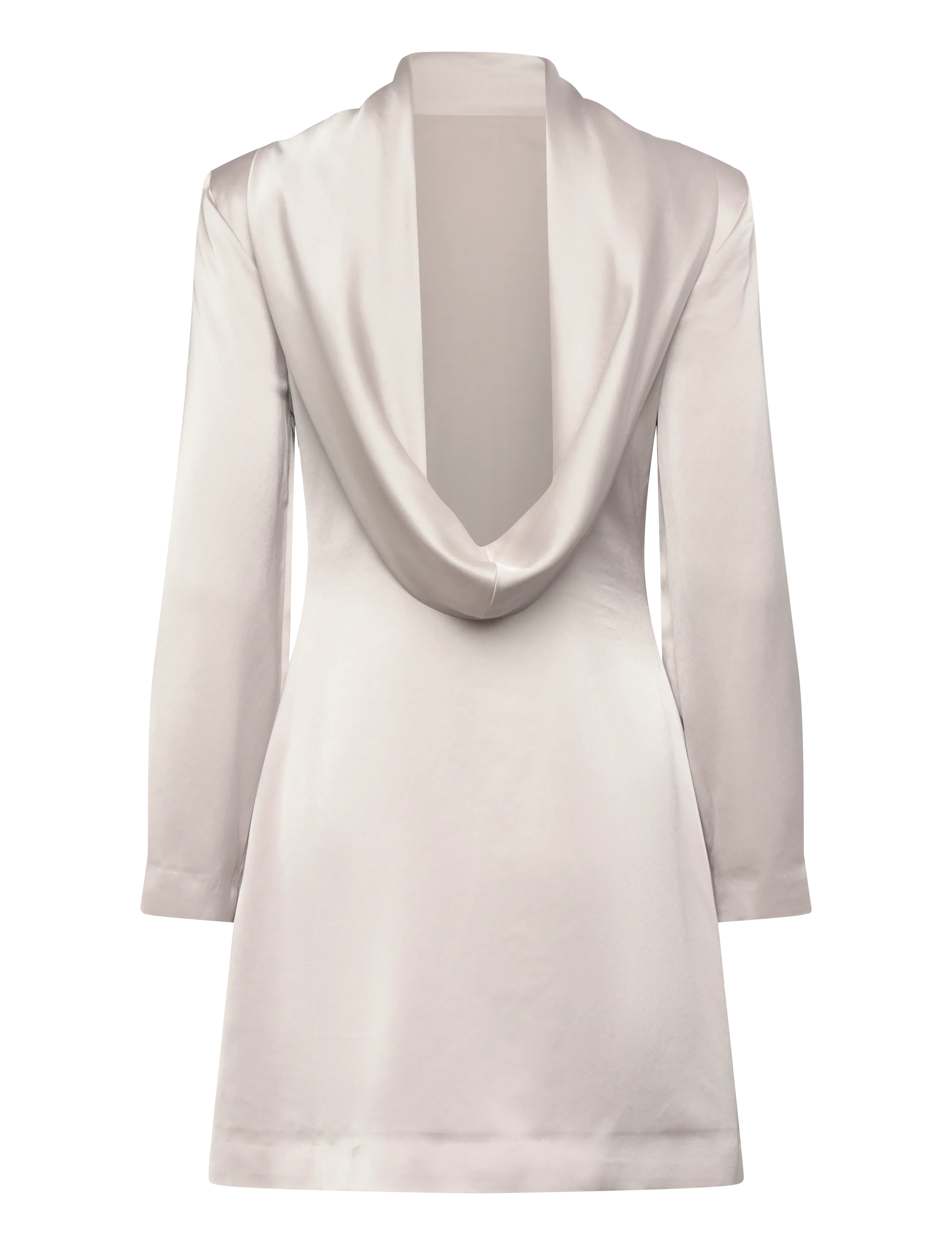 Malina - Joline draped back mini dress - robes de fête - steel grey - 2