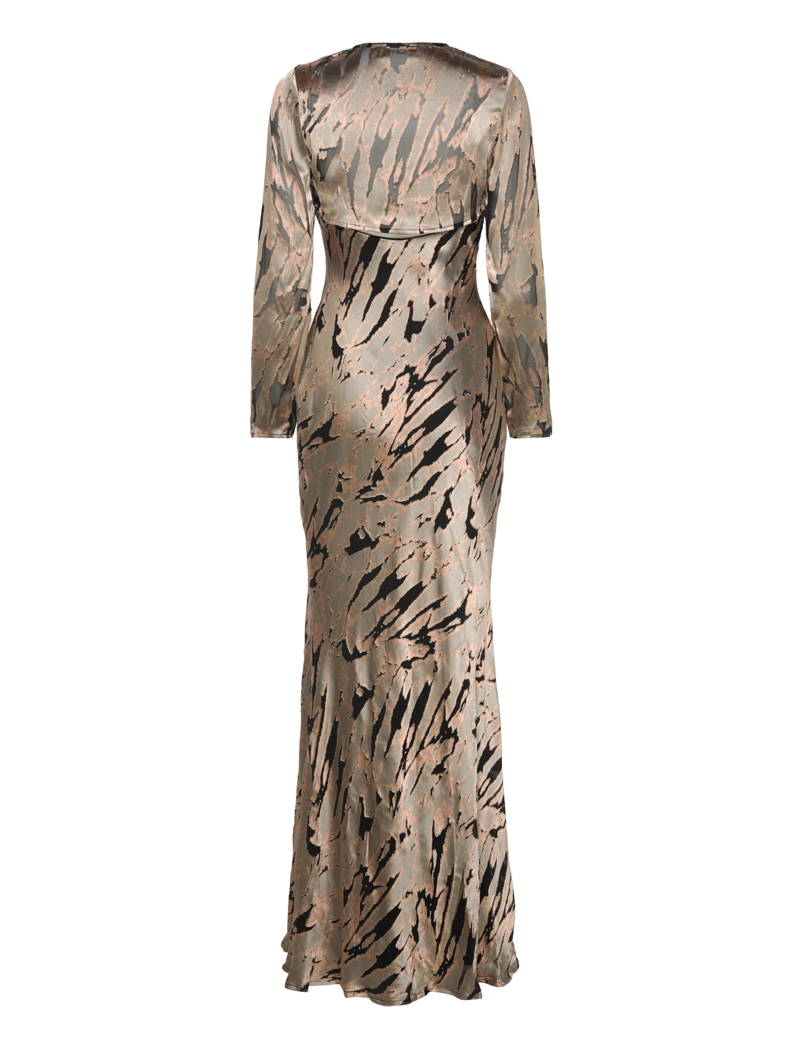 Malina - Harley silk blend slip maxi dress - party wear at outlet prices - multi coloured - 2