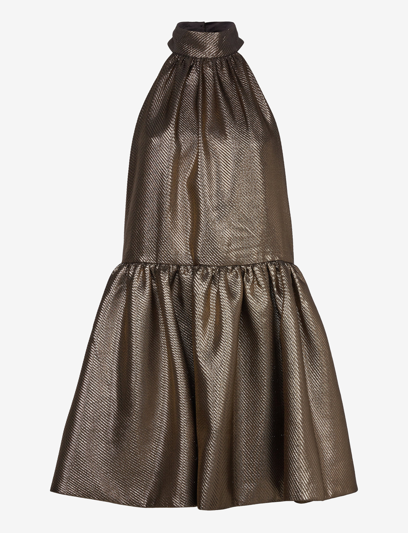 Malina - Flora halterneck mini dress - konfirmatsioon - gold - 1