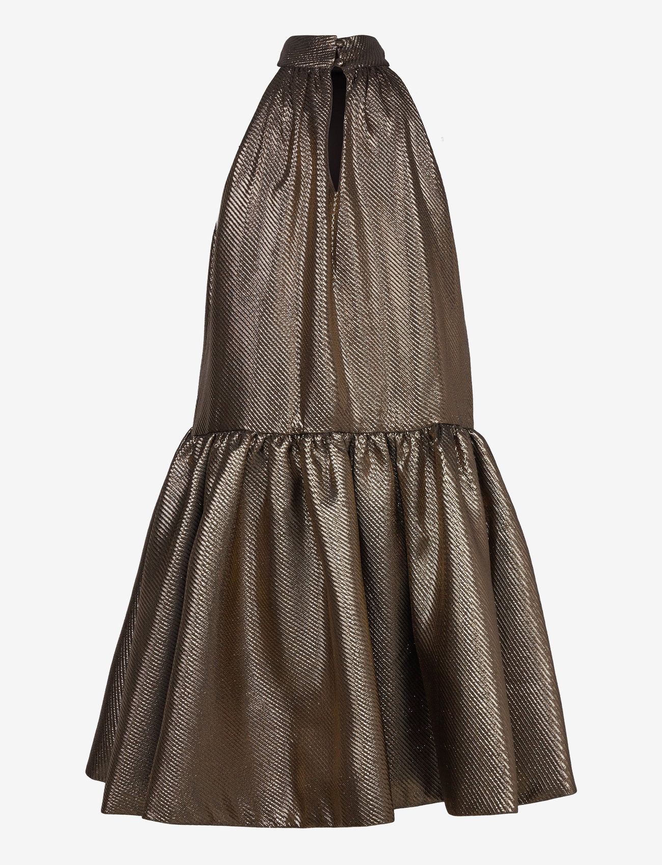 Malina - Flora halterneck mini dress - konfirmatsioon - gold - 2