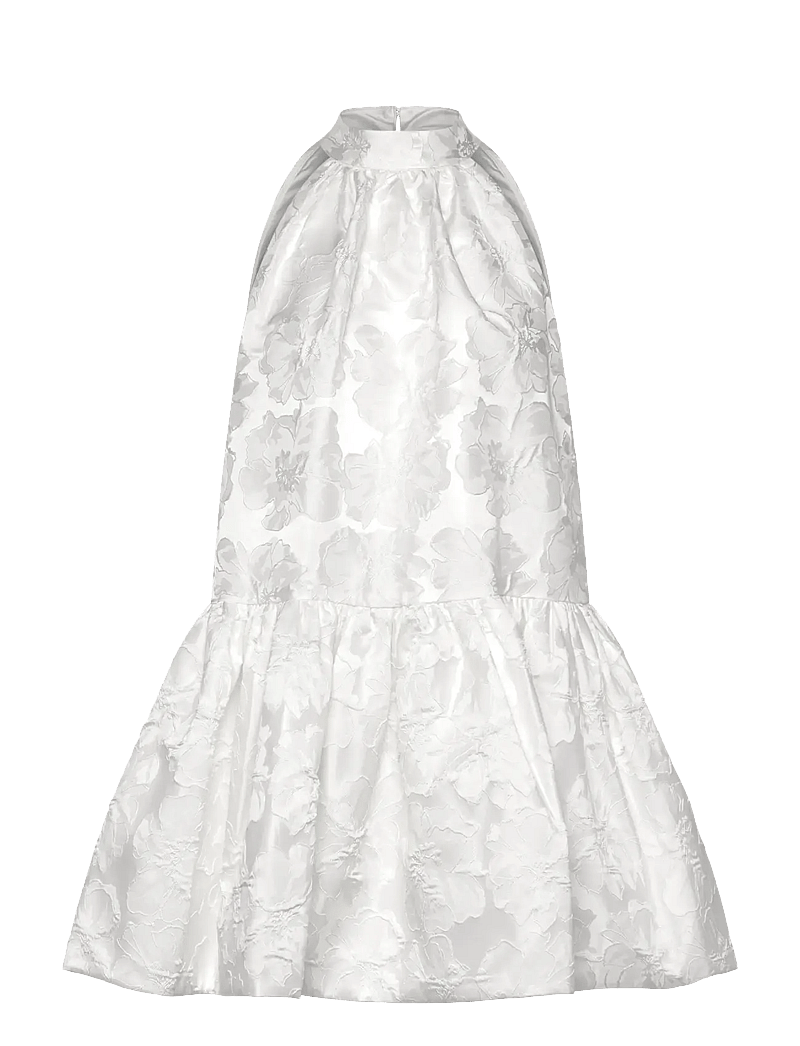 Malina - Flora halterneck mini dress - konfirmatsioon - white - 1