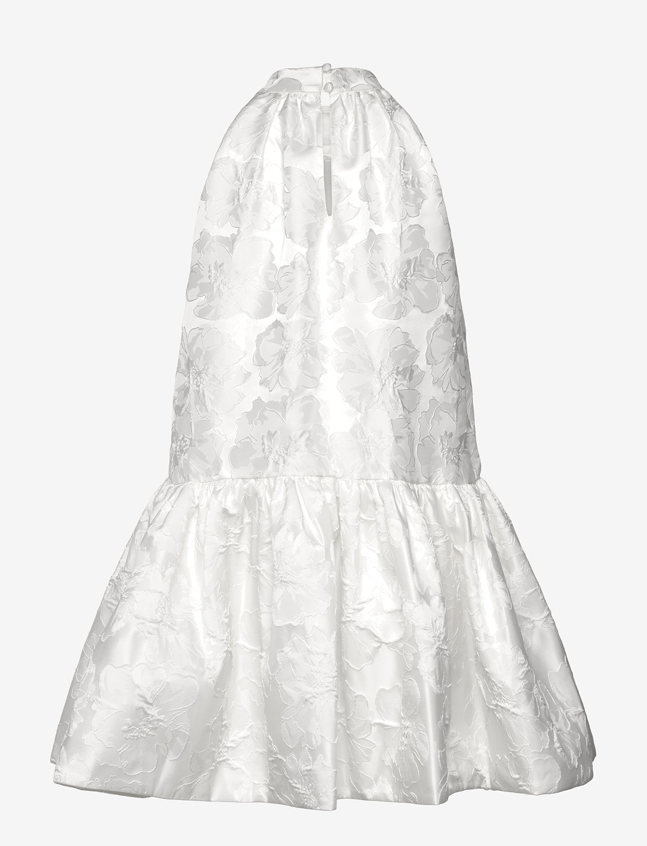 Malina - Flora halterneck mini dress - konfirmation - white - 2