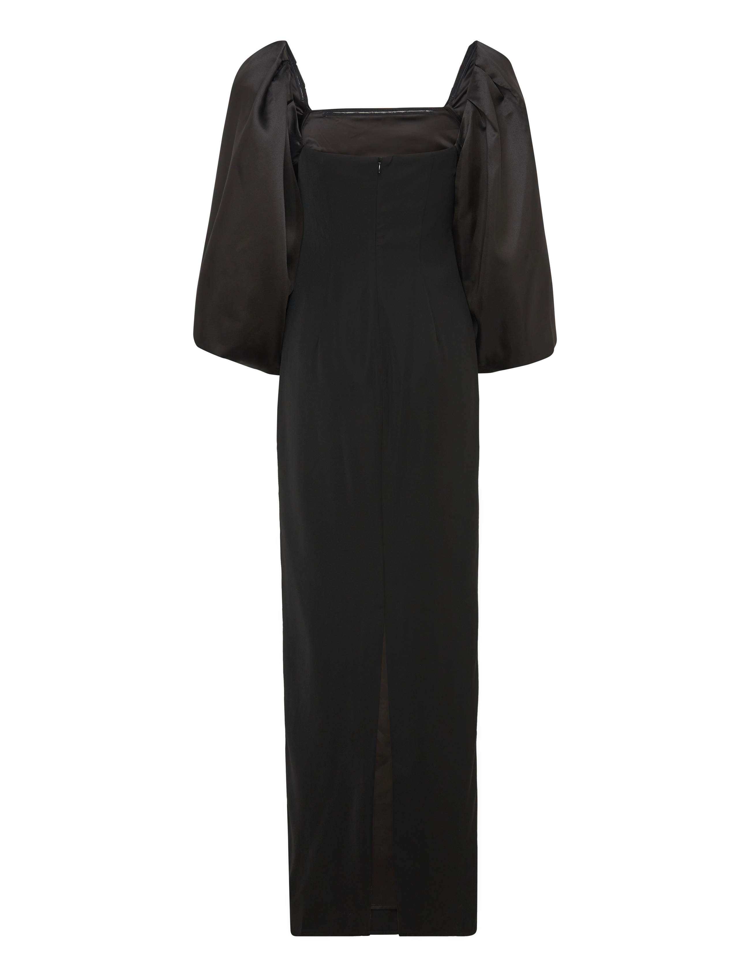 Malina - Helena pouf sleeve maxi dress - black - 2