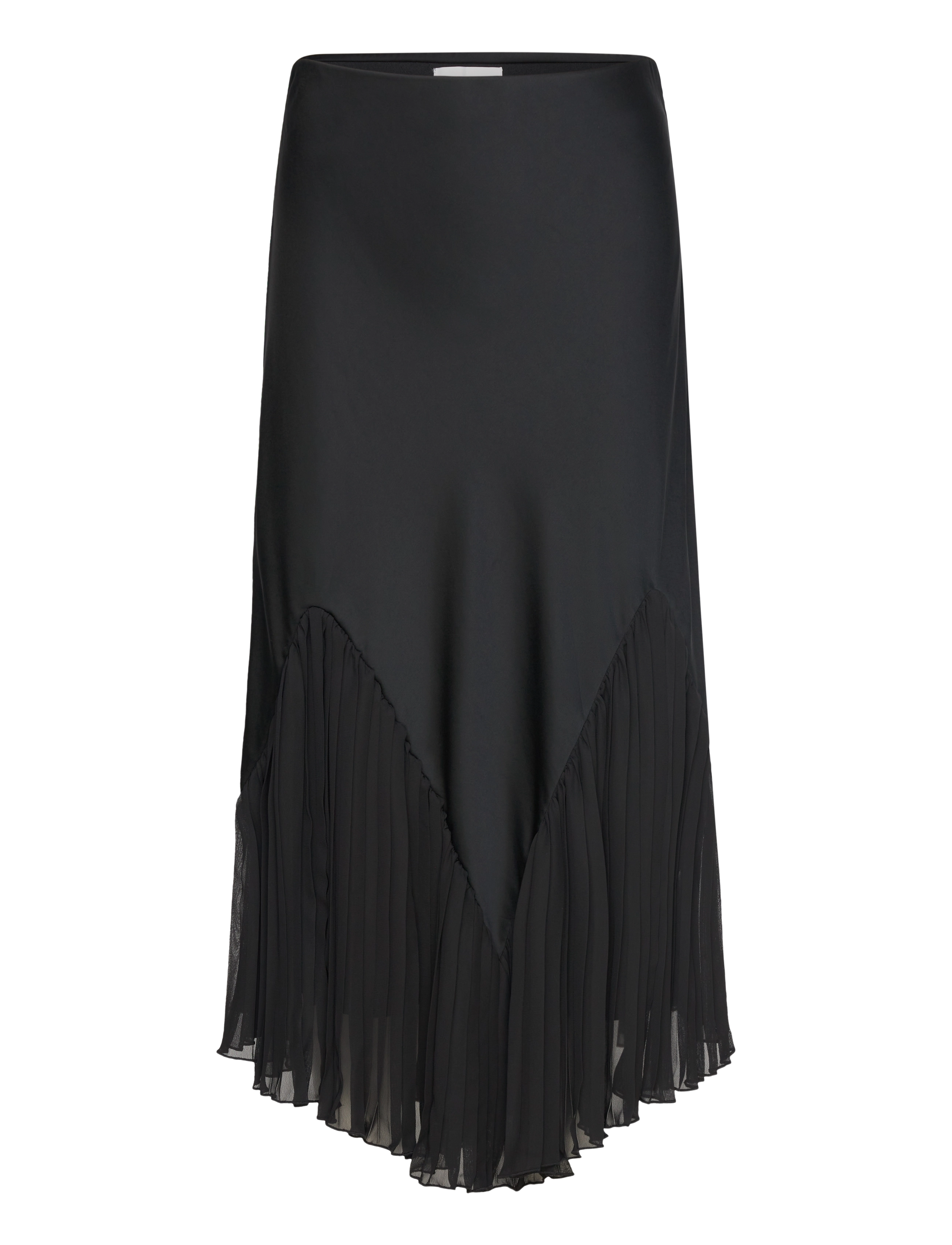 MALINA Penelope Frill Detailed Midi Rock Schwarz - M - Damen