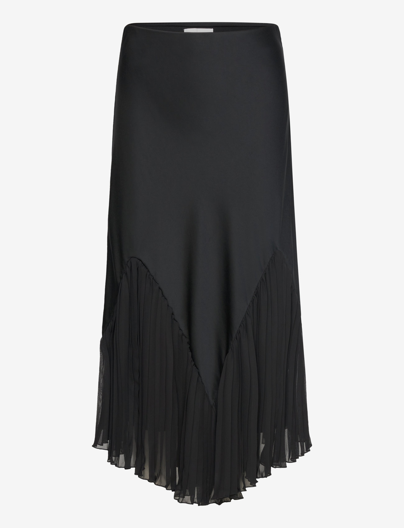 Malina - Penelope frill detailed midi skirt - midi-röcke - black - 1