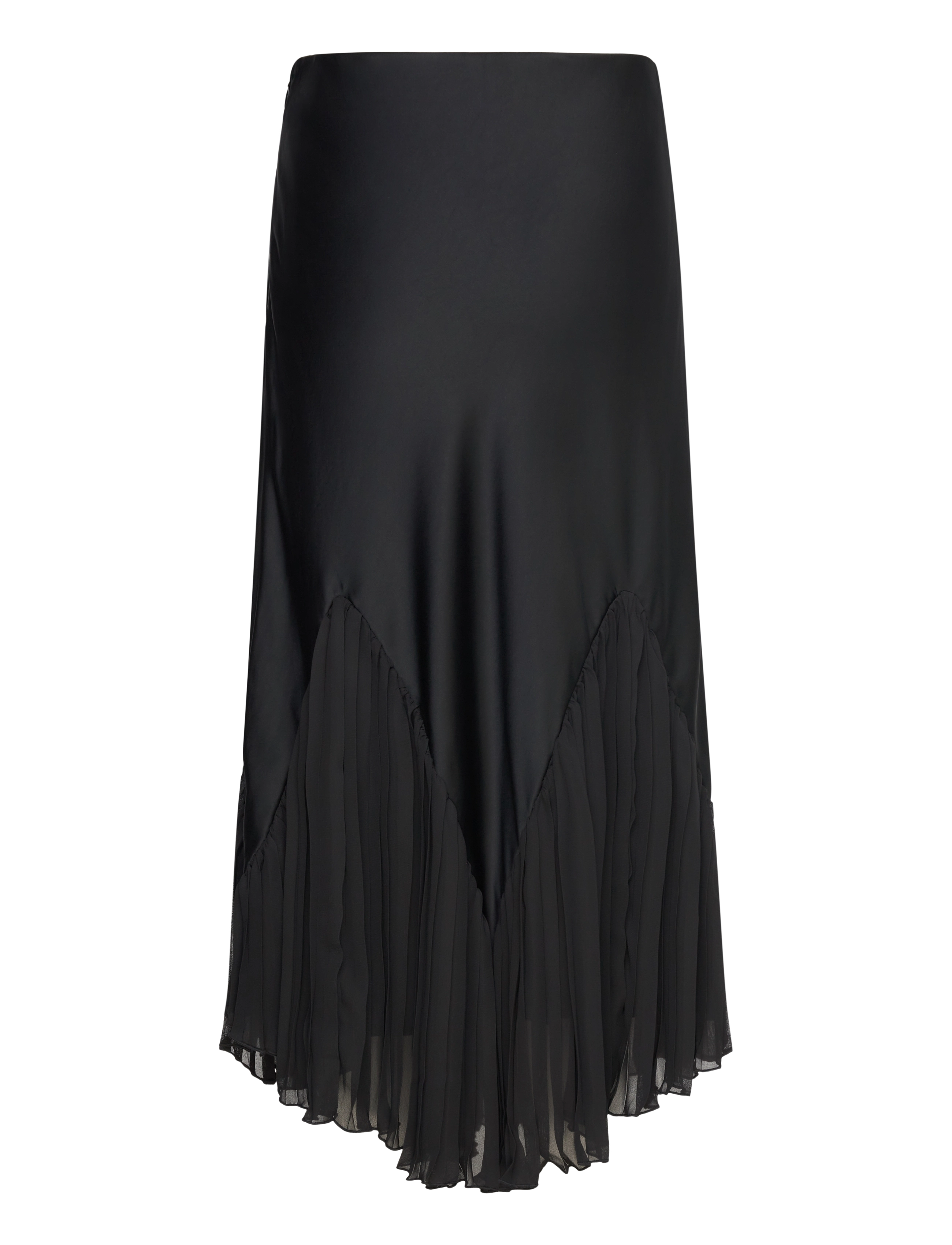 Malina - Penelope frill detailed midi skirt - midi nederdele - black - 2