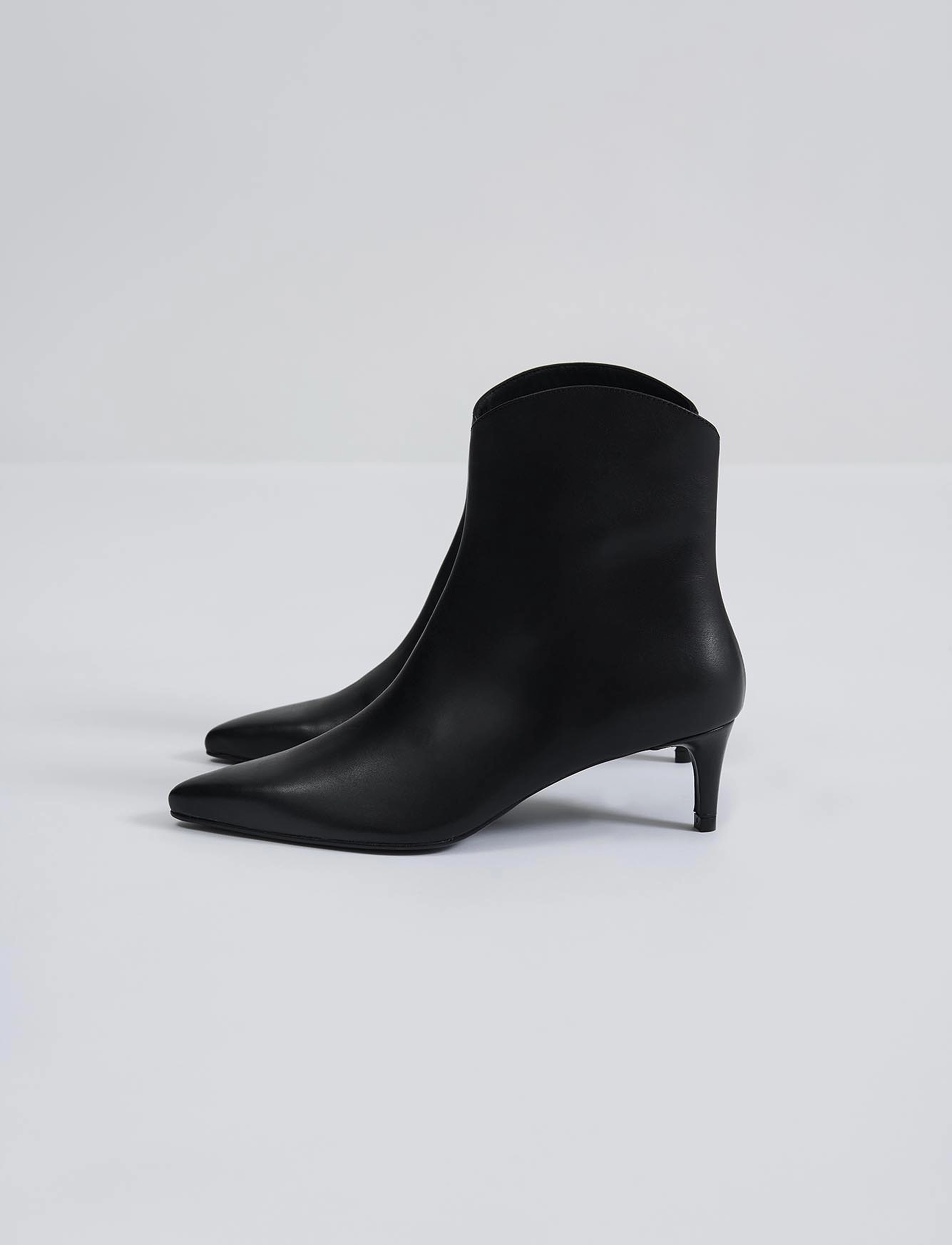Malina Izzie Kitten Heel Ankle Boots, 40, Black, Ankelstøvler > Ankelstøvler Med Hæl, Dame
