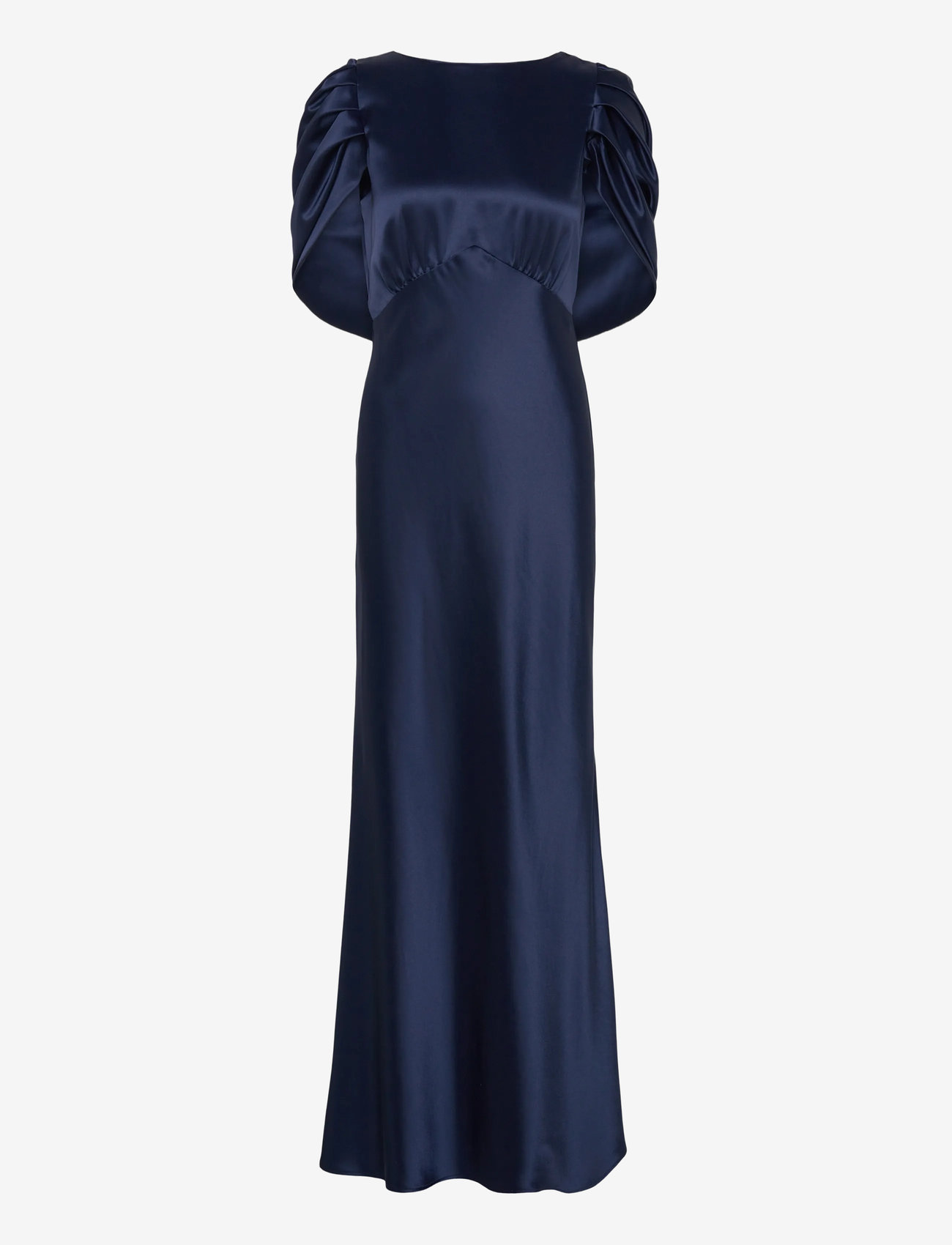Malina - Louise draped back maxi dress - evening dresses - dark blue - 1