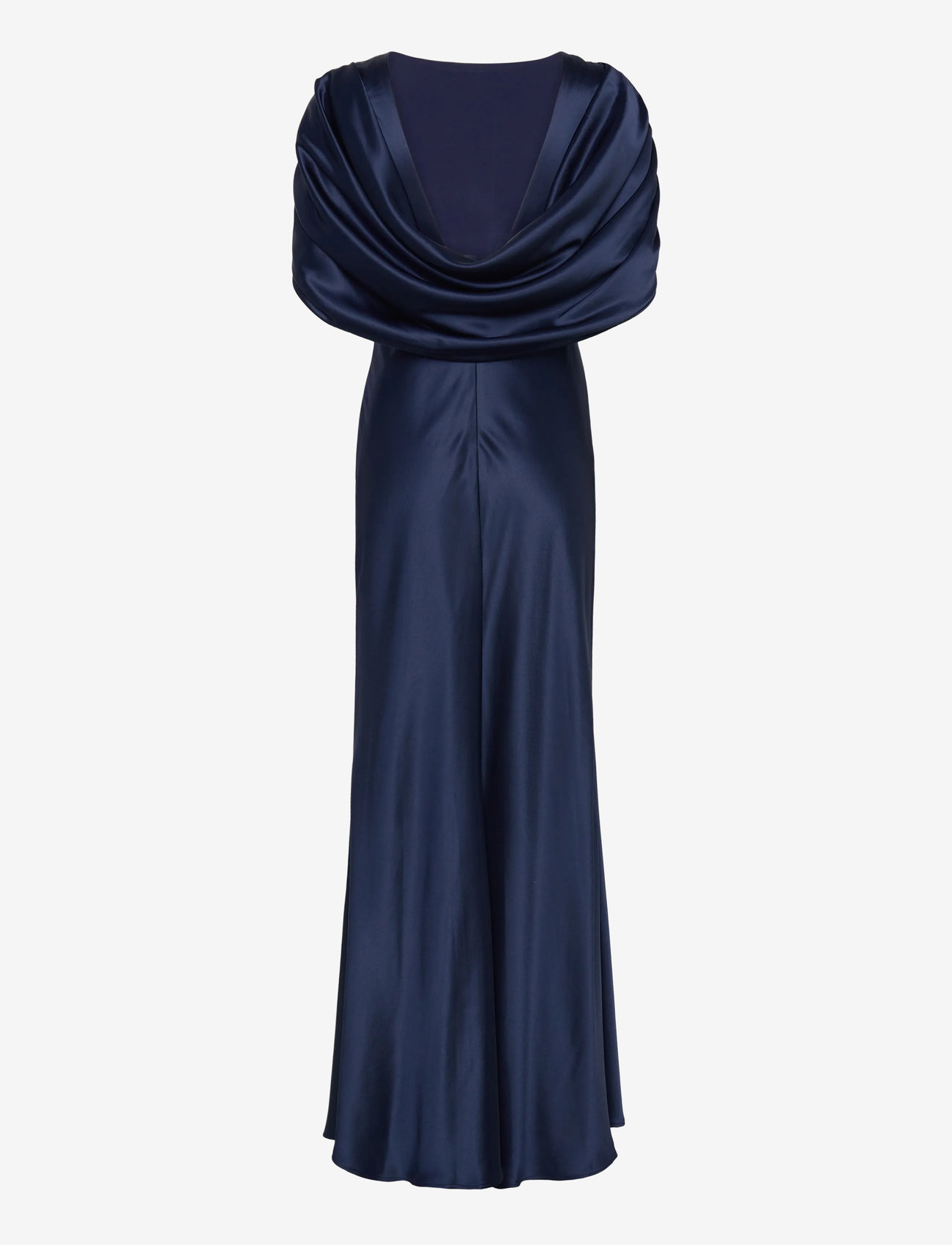Malina - Louise draped back maxi dress - evening dresses - dark blue - 2