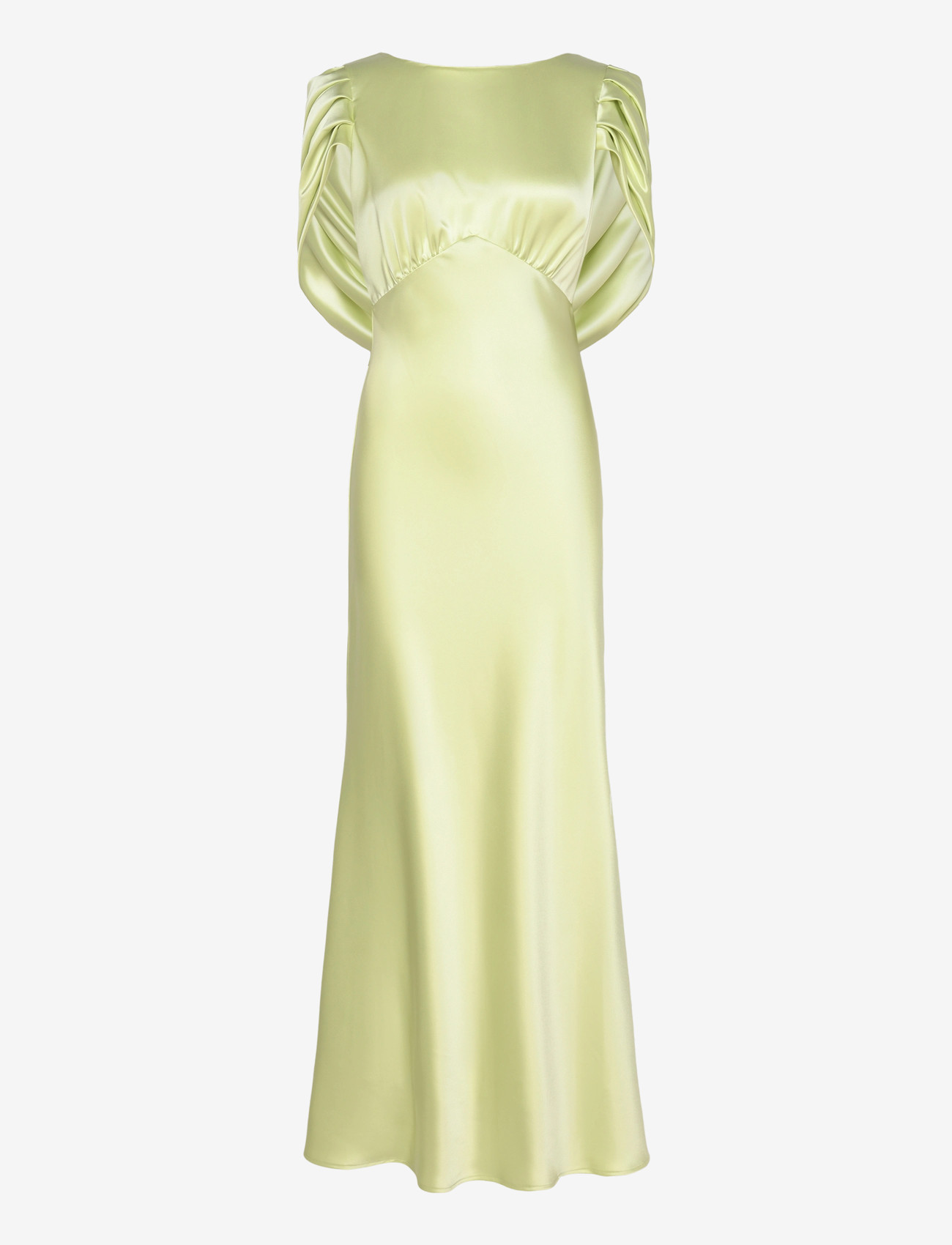 Malina - Louise Draped Back Maxi Dress - aftenkjoler - pistachio - 1