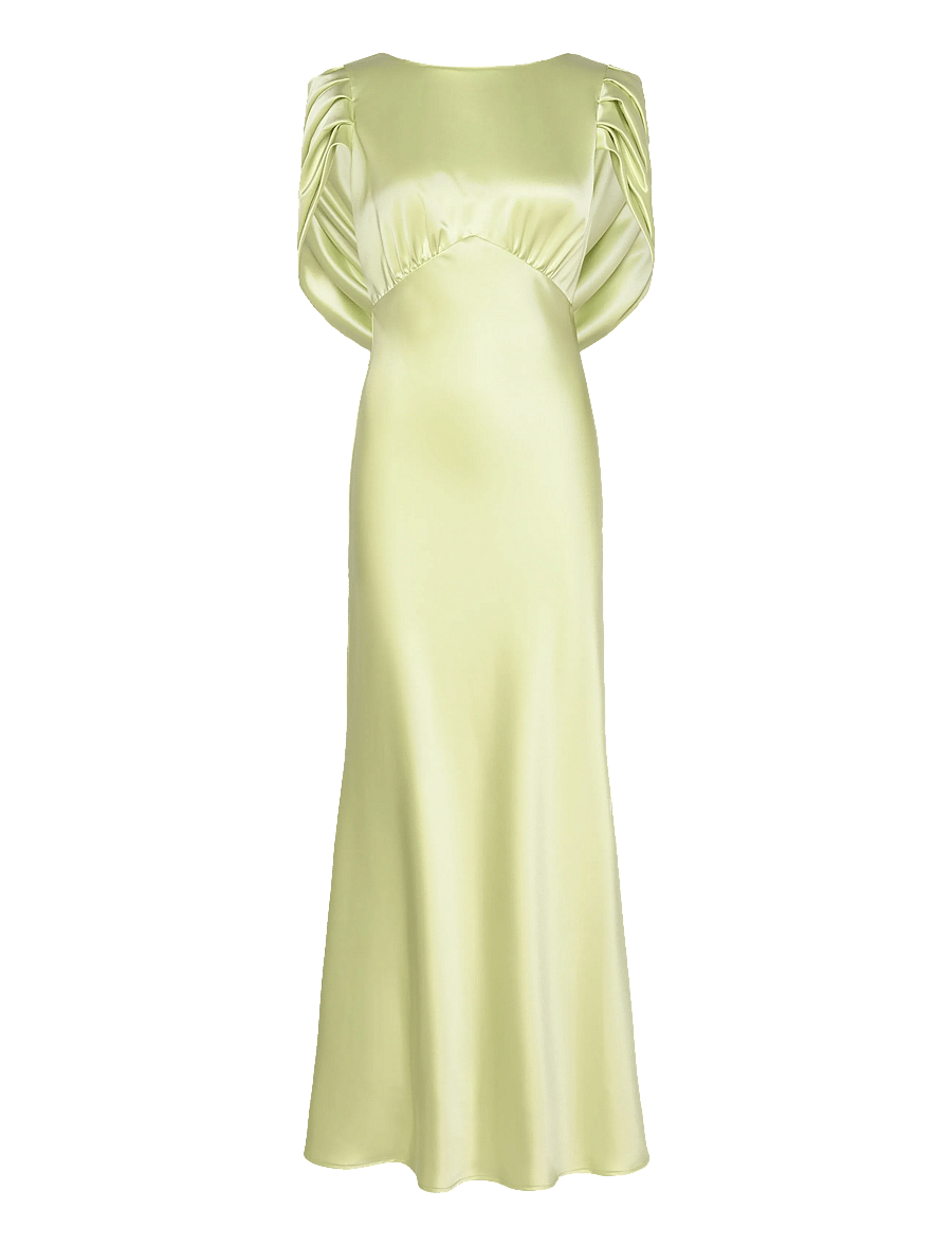 Malina - Louise Draped Back Maxi Dress - avondjurken - pistachio - 1