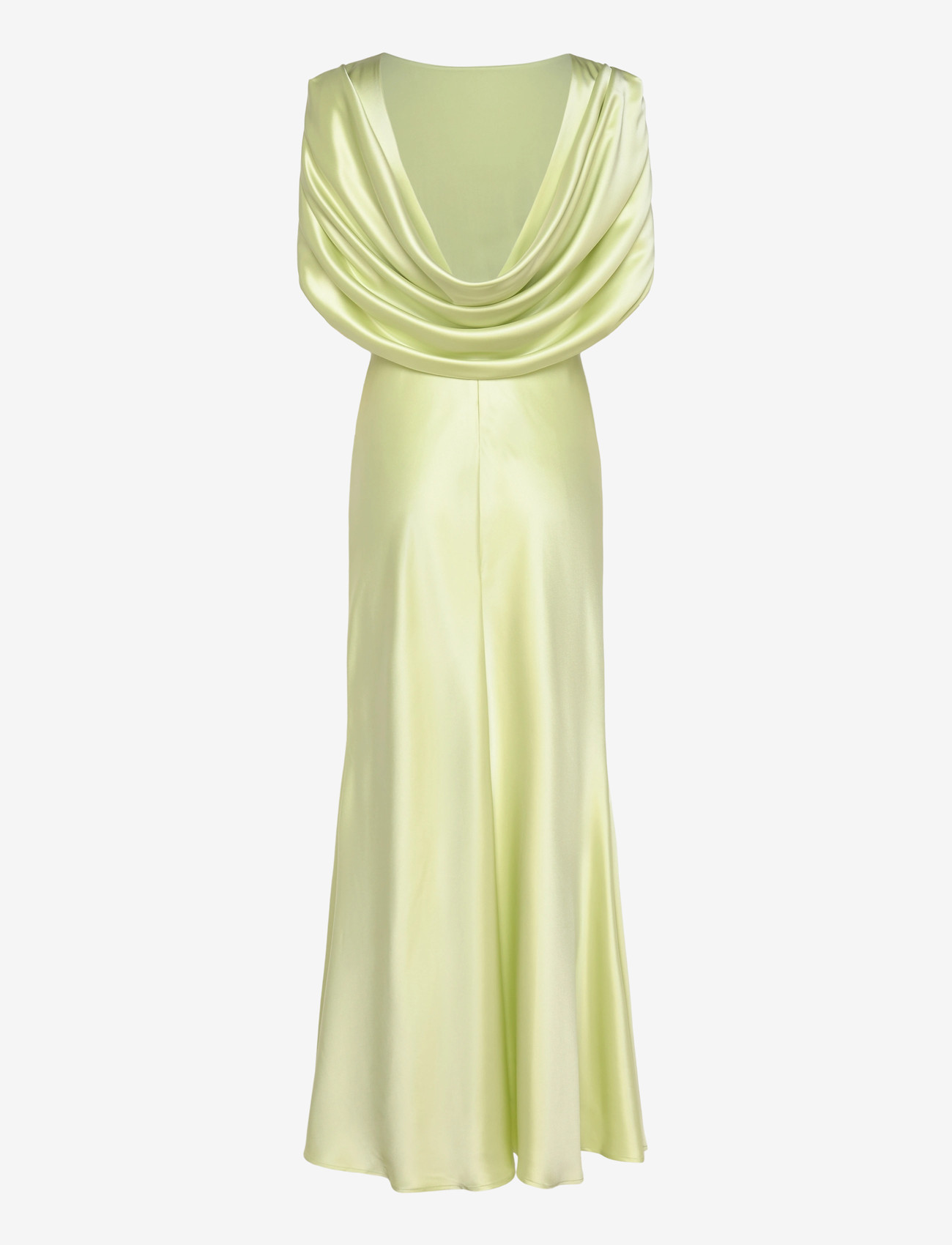Malina - Louise Draped Back Maxi Dress - aftenkjoler - pistachio - 2