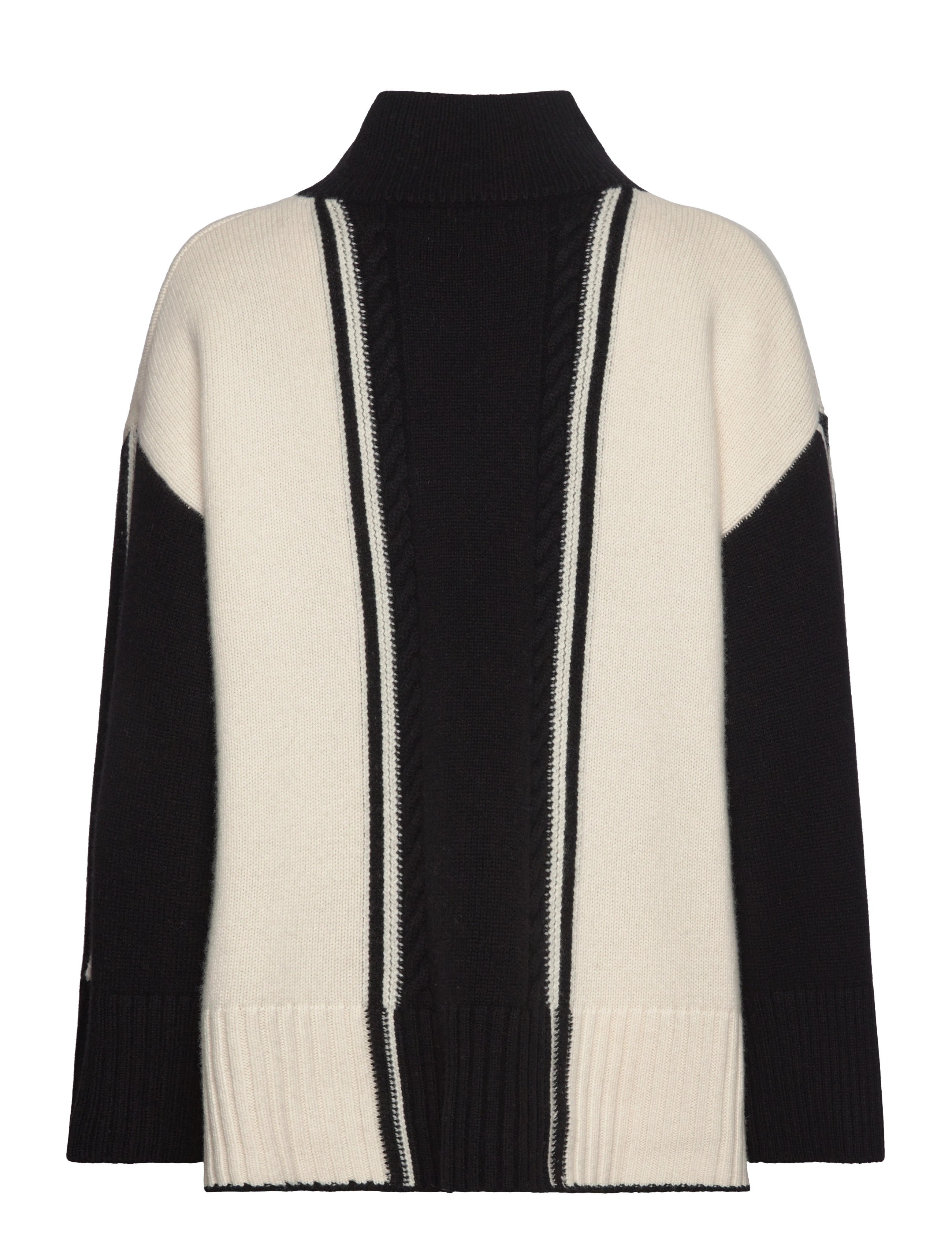 Malina - Kathleen contrast color cable knitted sweater - multi coloured - 2