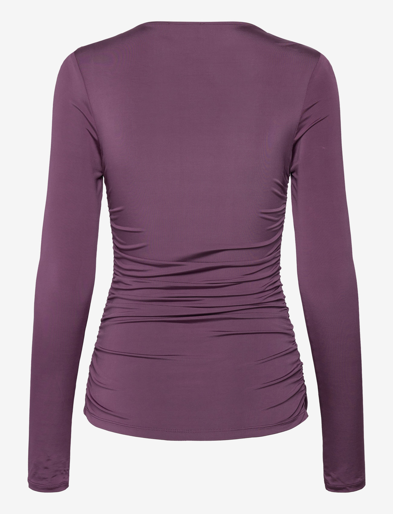 Malina - Amilia ring detail jersey top - pikkade varrukatega alussärgid - purple - 2