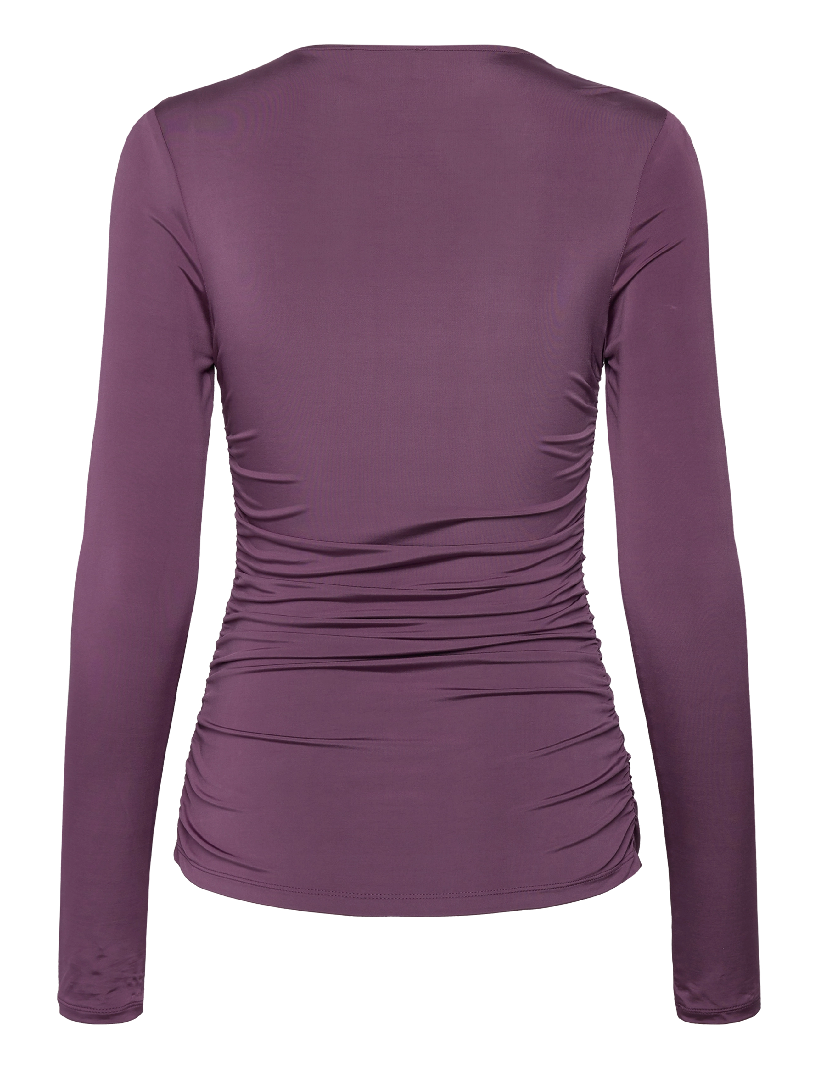 Malina - Amilia ring detail jersey top - t-shirts met lange mouwen - purple - 2